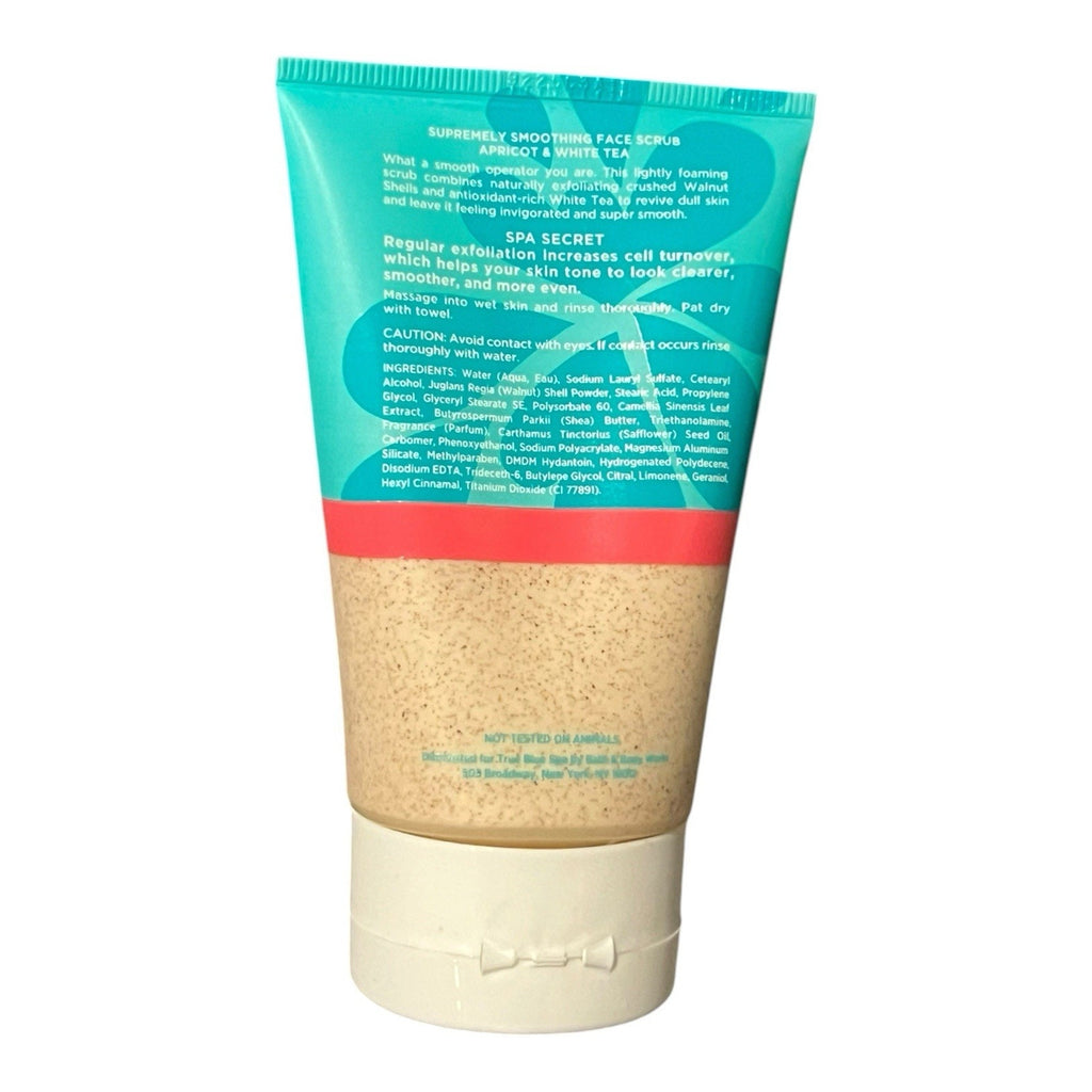 Bath And Body Works True Blue Spa Apricot And White Tea Face Scrub New