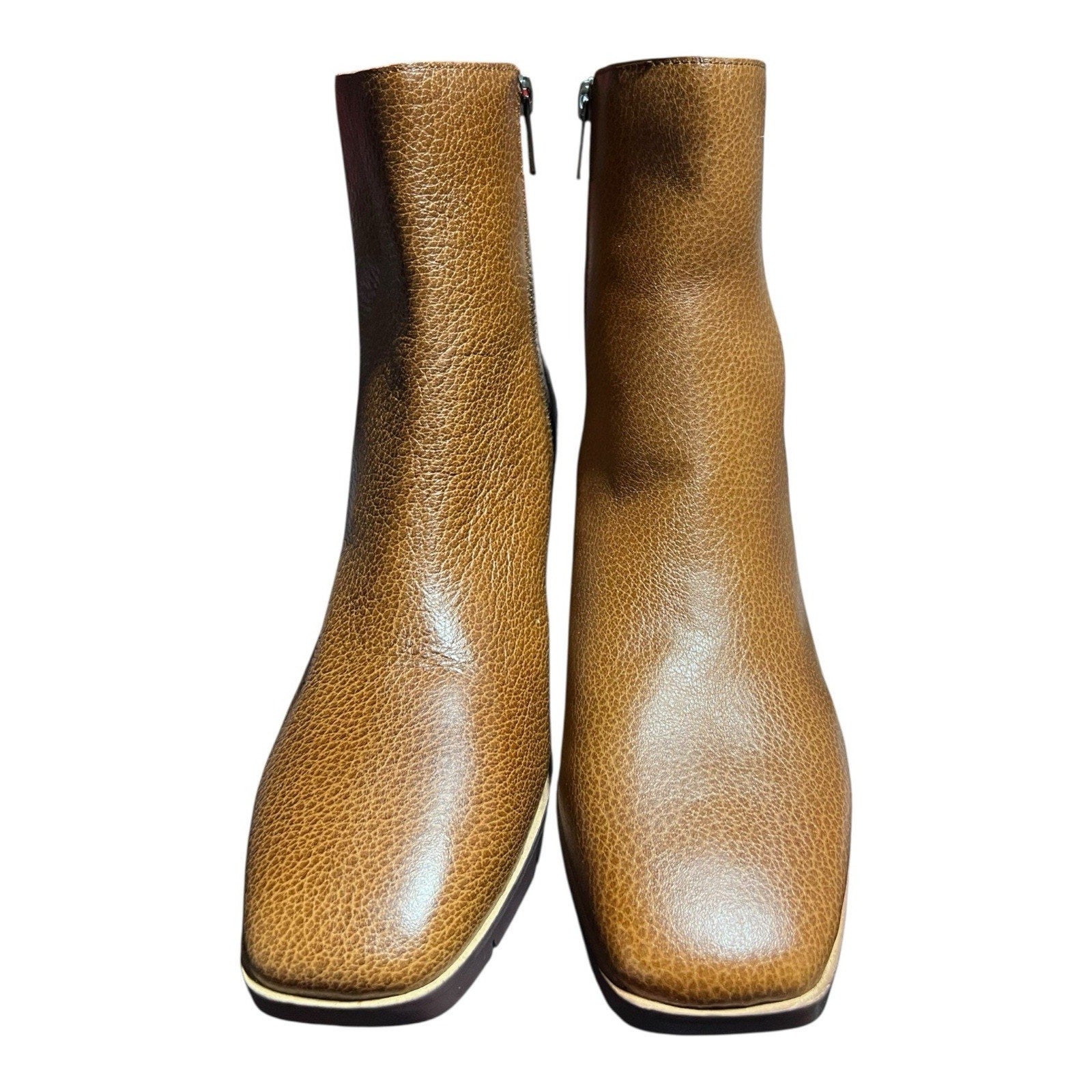 NYDJ Brown Leather Ankle Boots – Size 7.5