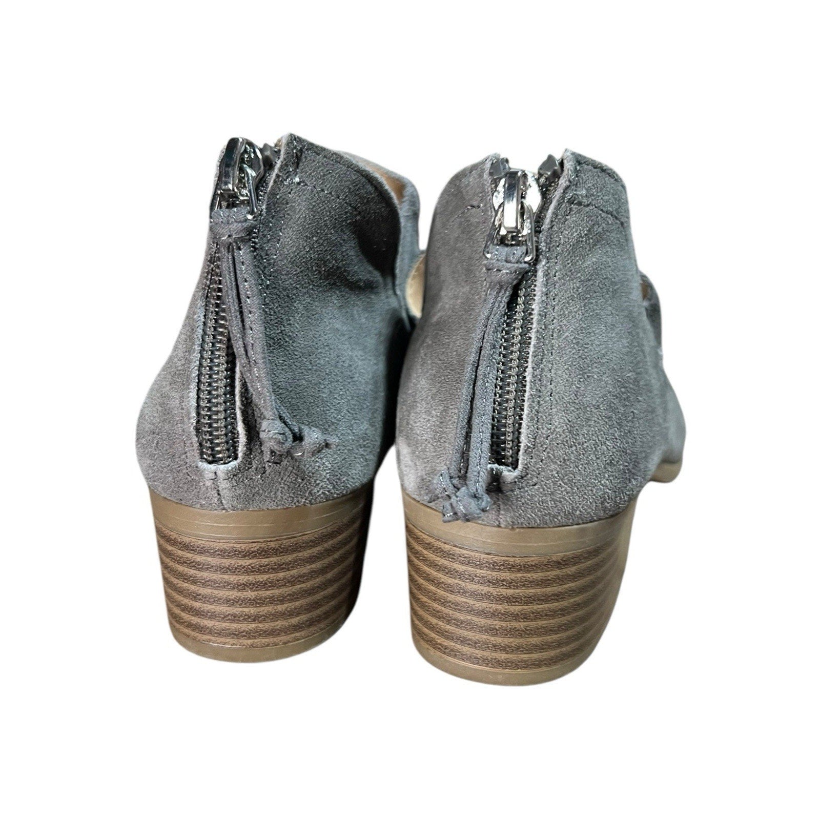 Kenneth Cole Reaction Gray Suede Ankle Bootie Women’s Shoe Size 6.5 M