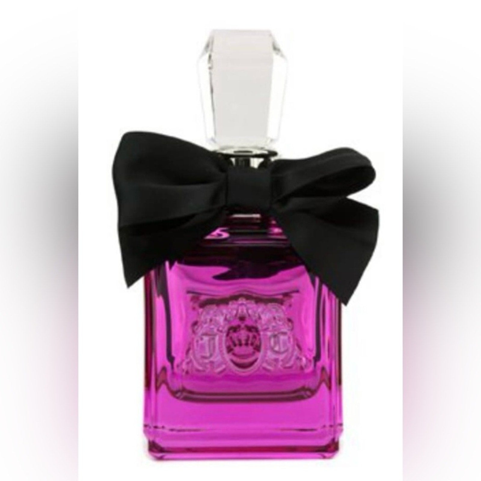 Juicy Couture Noir Pink Bottle with Black Bow 3.4 Oz New in Box