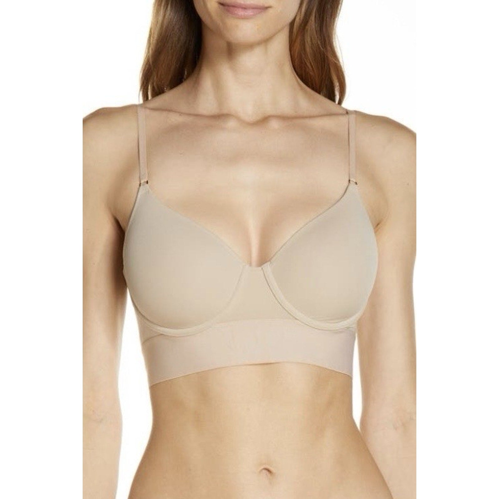 Natori Bliss Flex Longline Convertible Contour Underwire Bra - Café / 34 / DDD