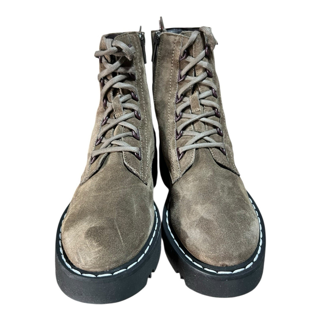 Aquatalia Harlyn suede combat booties Suede Women’s Shoe Size 9.5 m