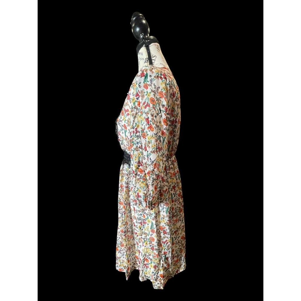 Hayden Floral Print Short Dress Size M NWT