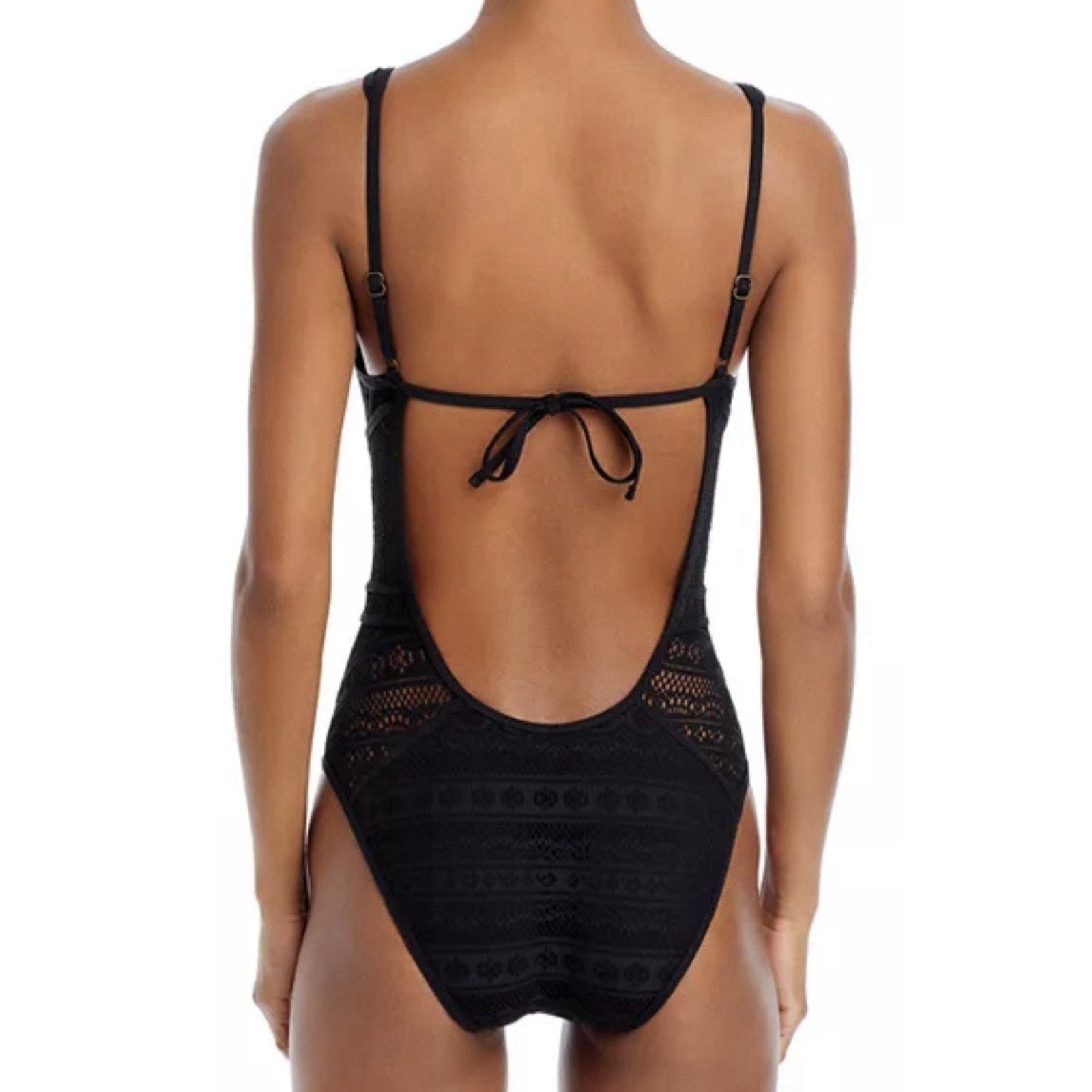 BECCA by Rebecca Virtue Color Play Plunge One-Piece Swimsuit Size S NWT