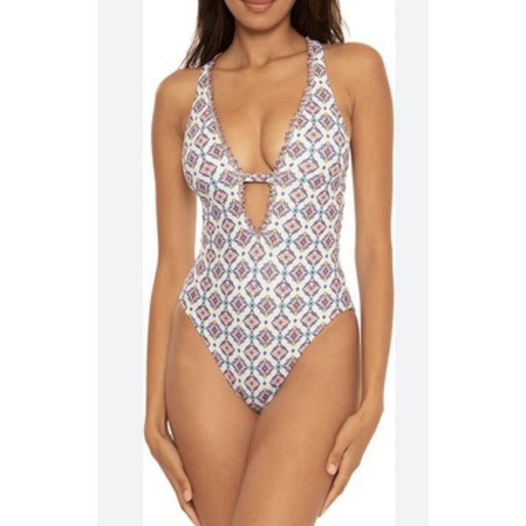Becca by Rebecca Virtue Marrakesh Reversible Skylar Swimsuit Siz S NWT MSRP $148