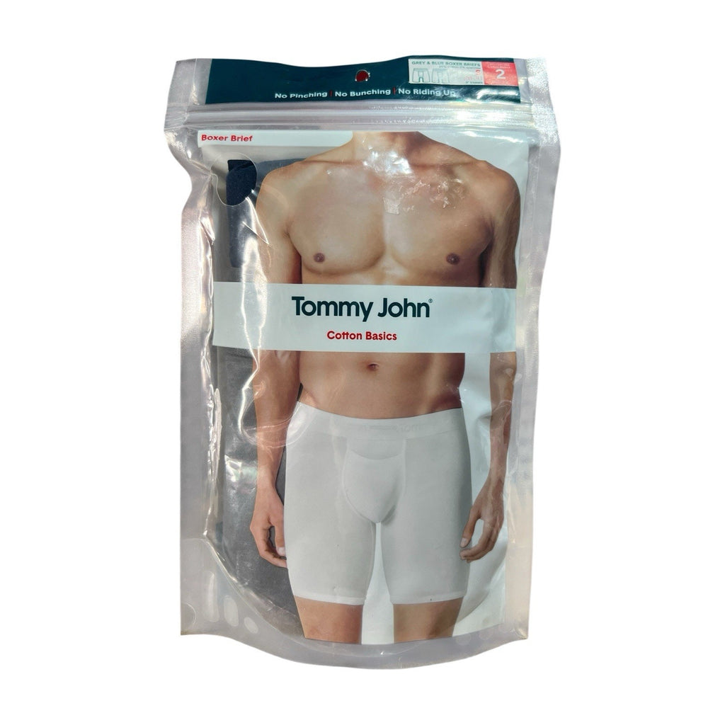 Tommy John Cotton Basics Extra Long 9 In Inseam Boxer Briefs 2 Pack Size S