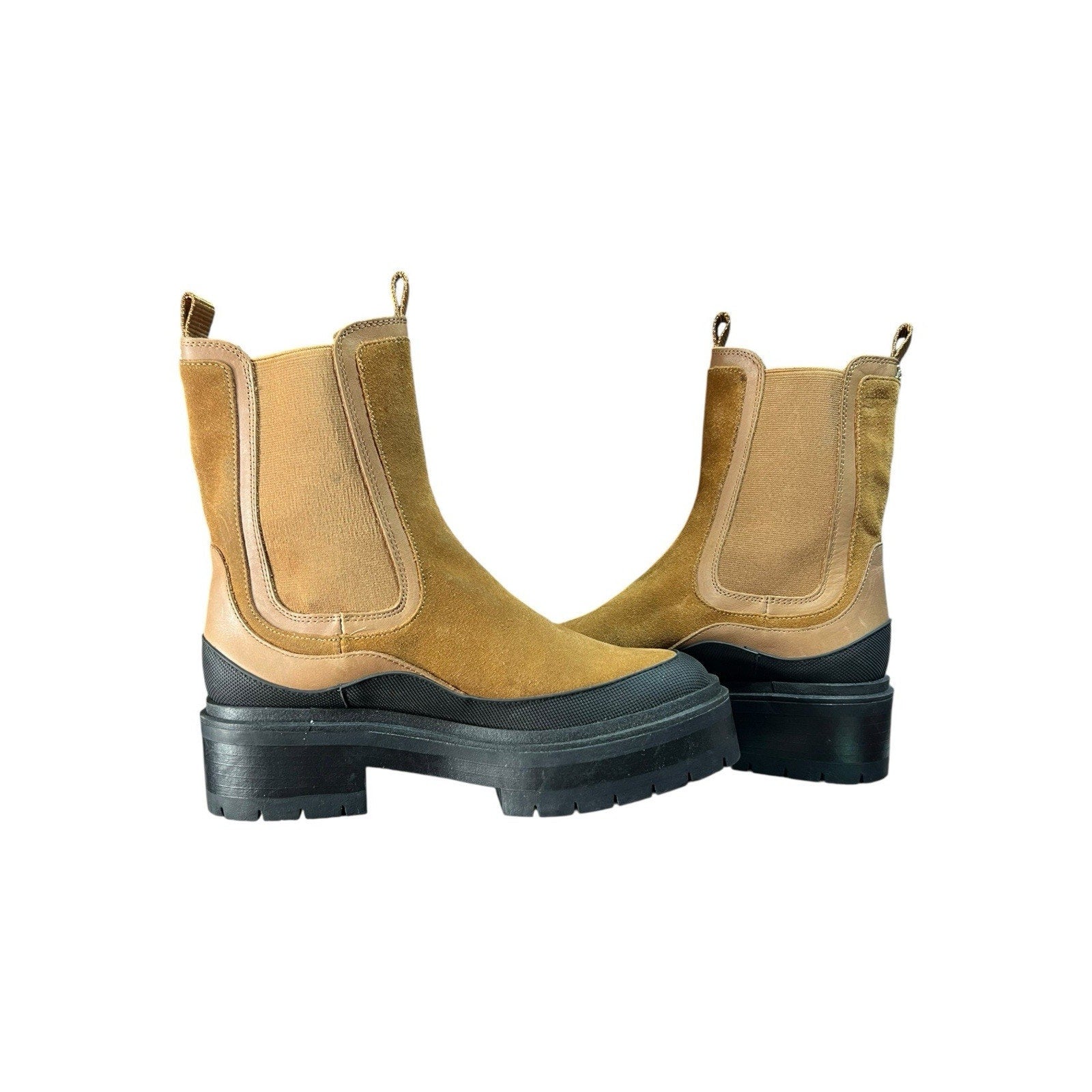 Sam Edelman Tan Suede Boots Women’s Size 7.5