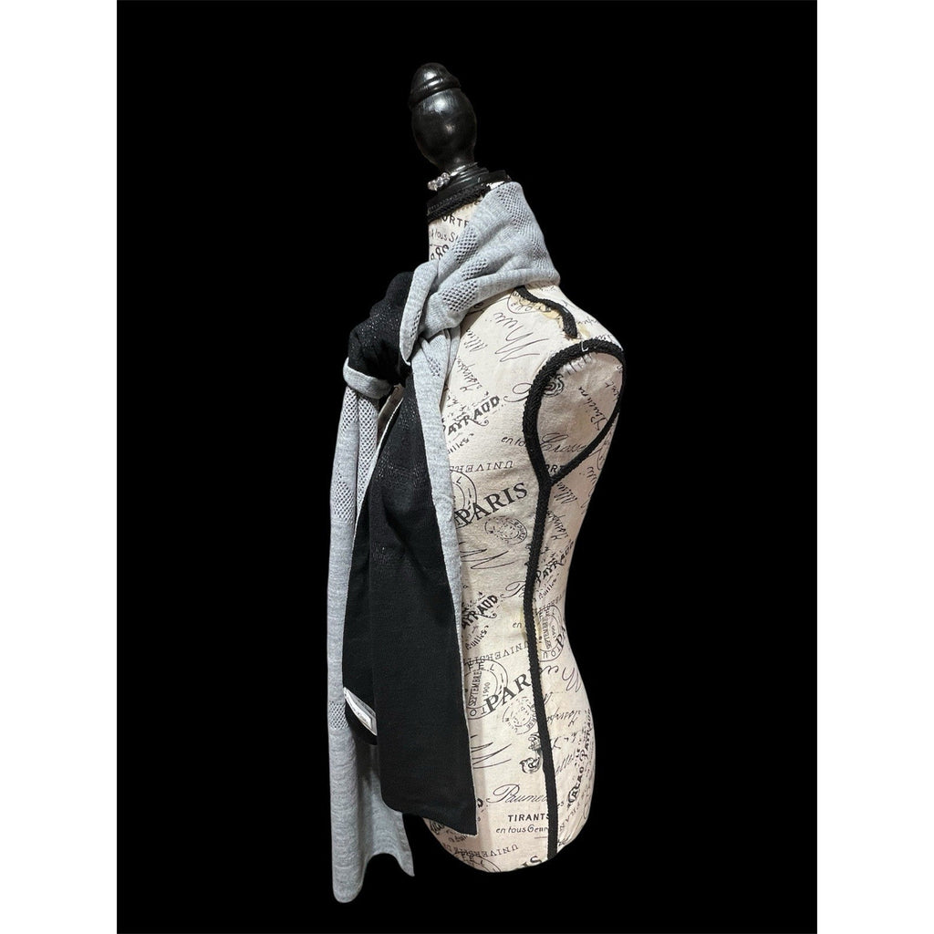 Calvin Klein Black And Gray Scarf And Beanie Set NWT $98 MSRP
