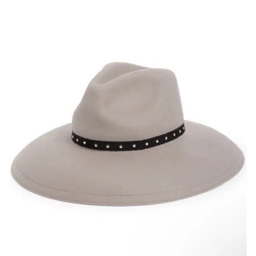 Ted Baker London Rosieyy Grey 100% Wool Felt Hat, Wide Brim NWT MSRP $95