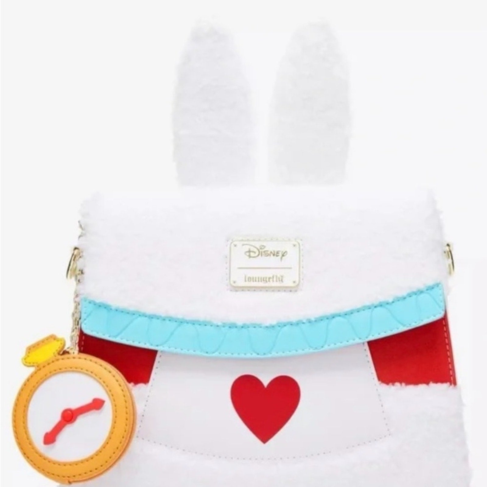Loungefly White Rabbit from Alice in Wonderland hand Bag New