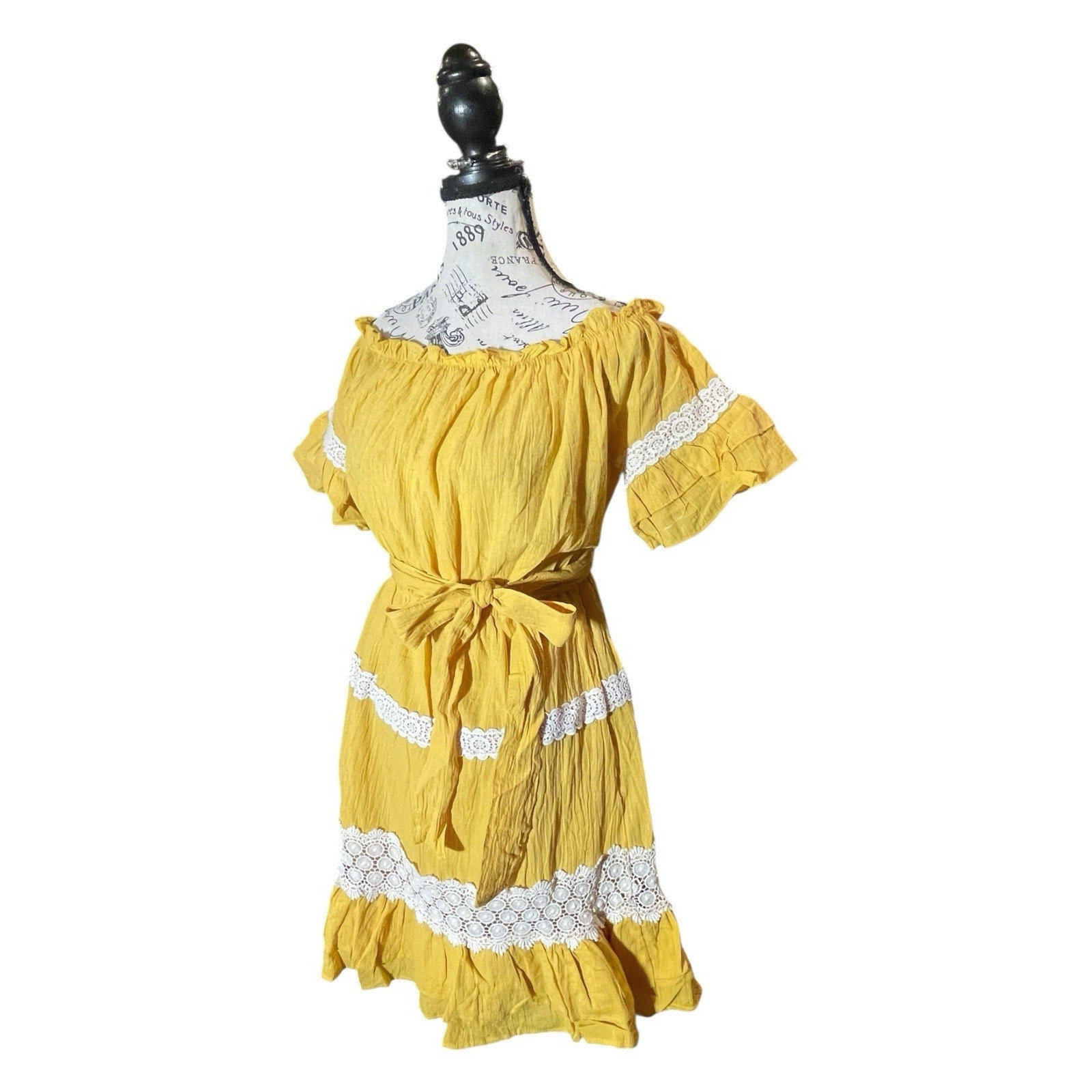 Hayden Yellow Dress Size S NWT
