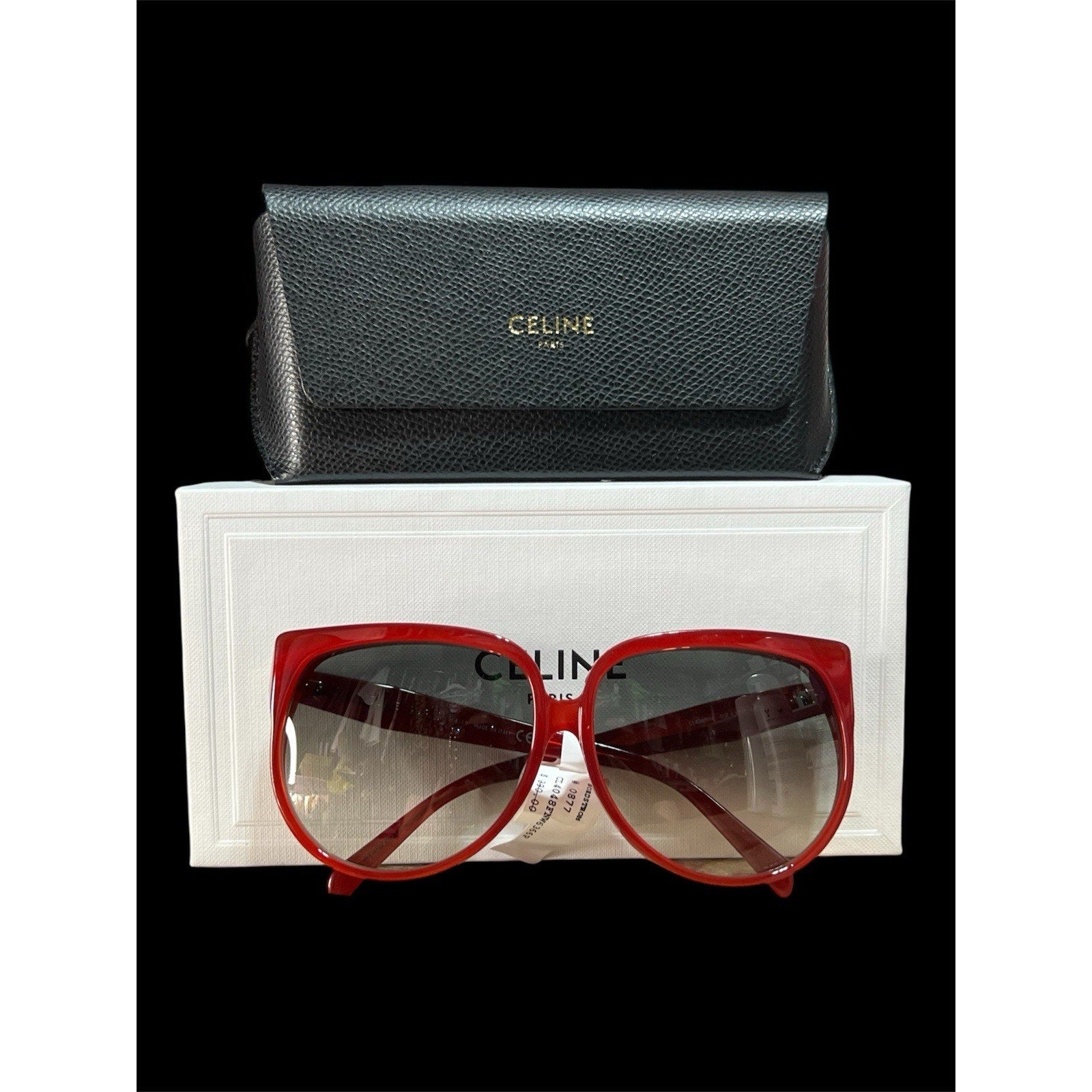 Celine Red Gradient Lense Sunglasses NIB MSTP $390