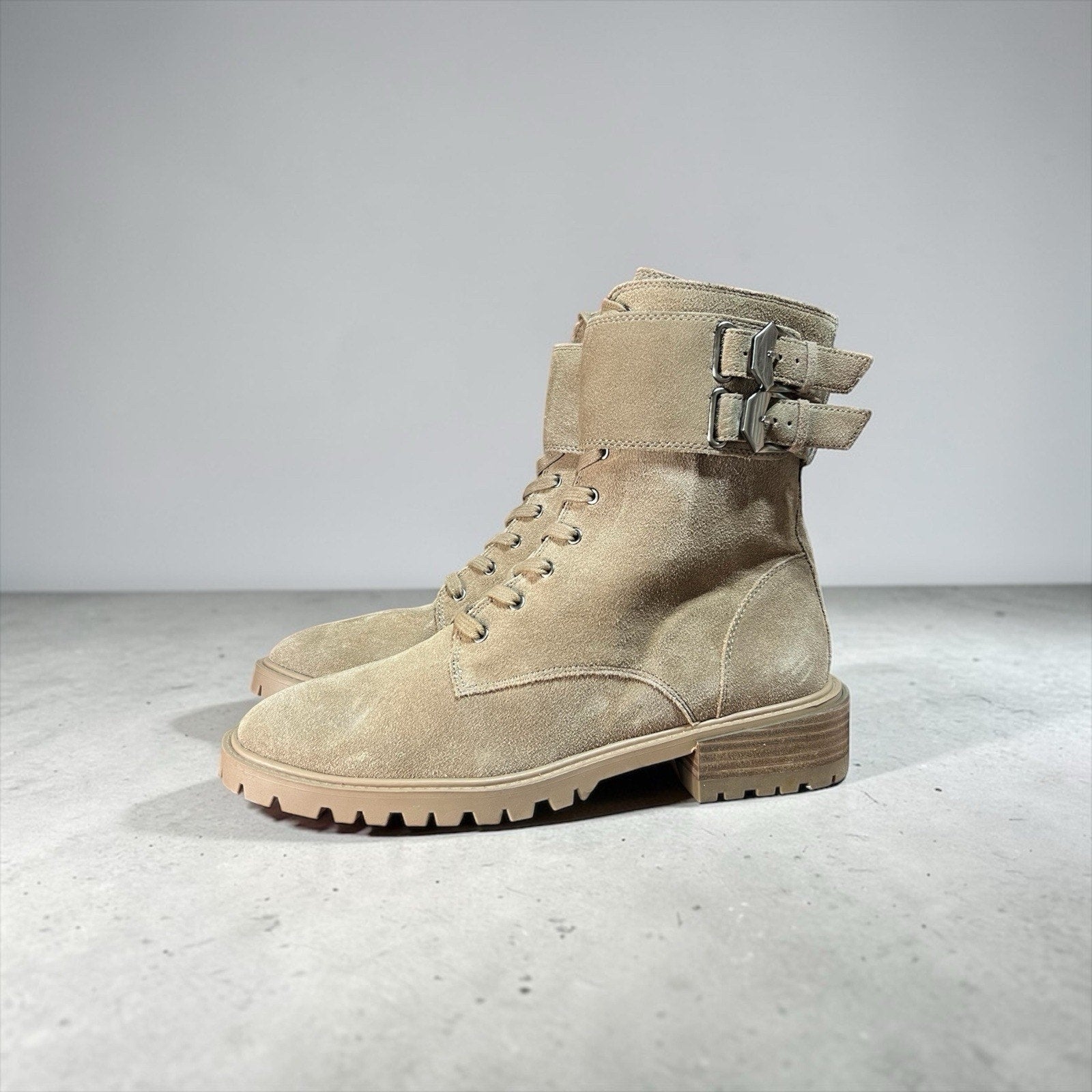 Vince Camuto Fawdry Combat Boots Tan Women’s Shoe Size 9.5