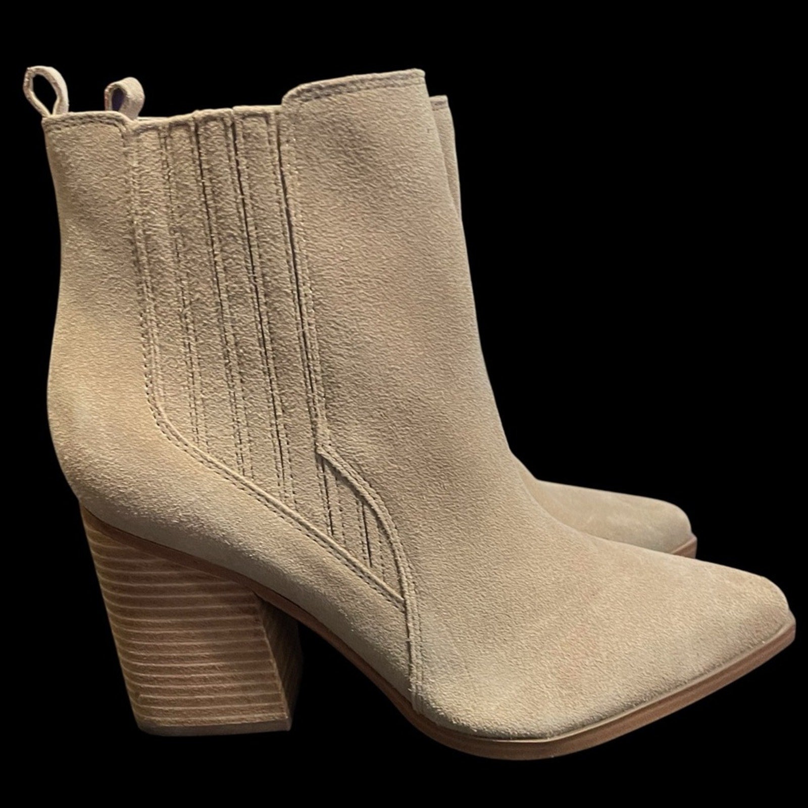 Marc Fisher Women's 8M Tan Suede Ankle Boots NWOT