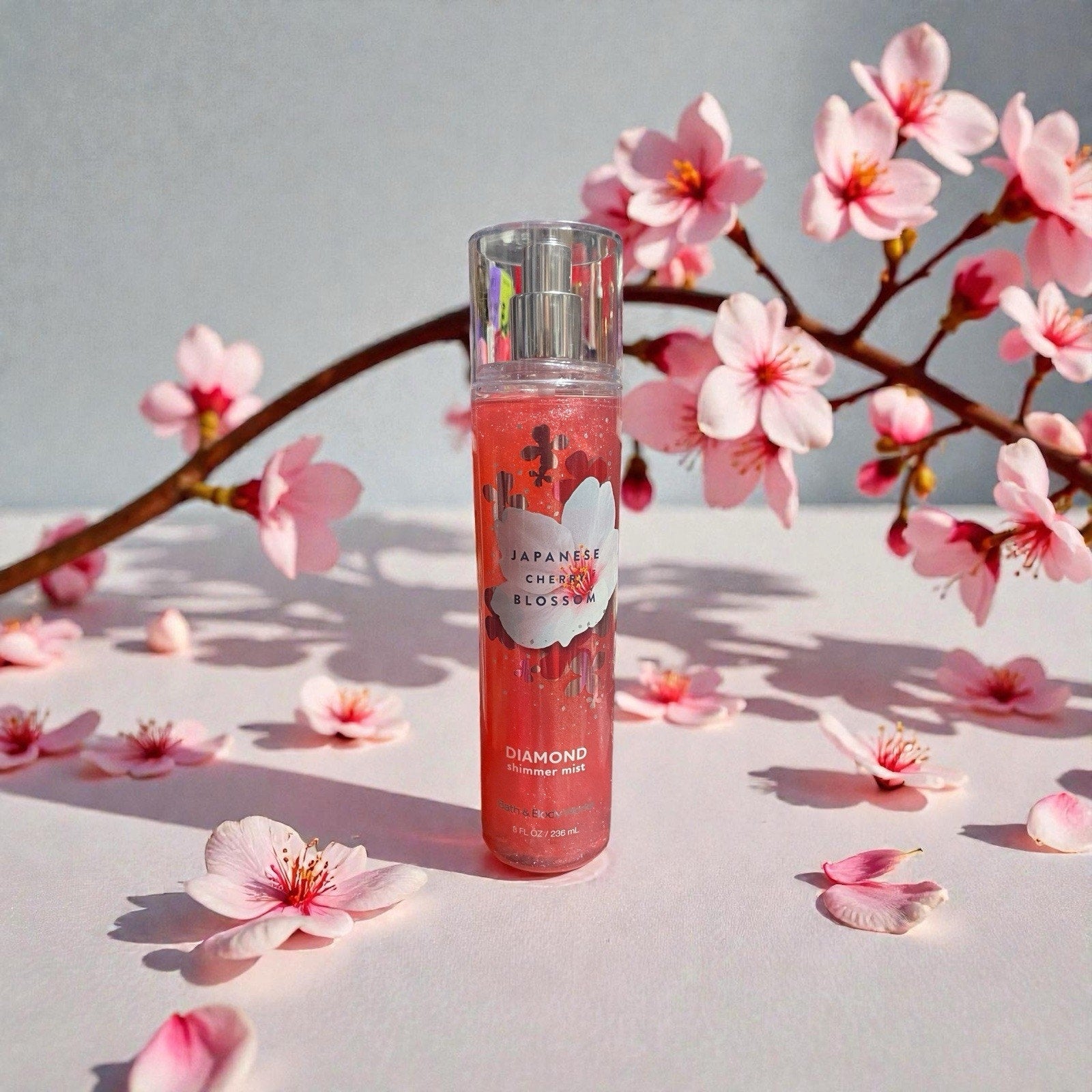 Bath & Body Works Japanese Cherry Blossom Diamond Shimmer Mist, 8oz New