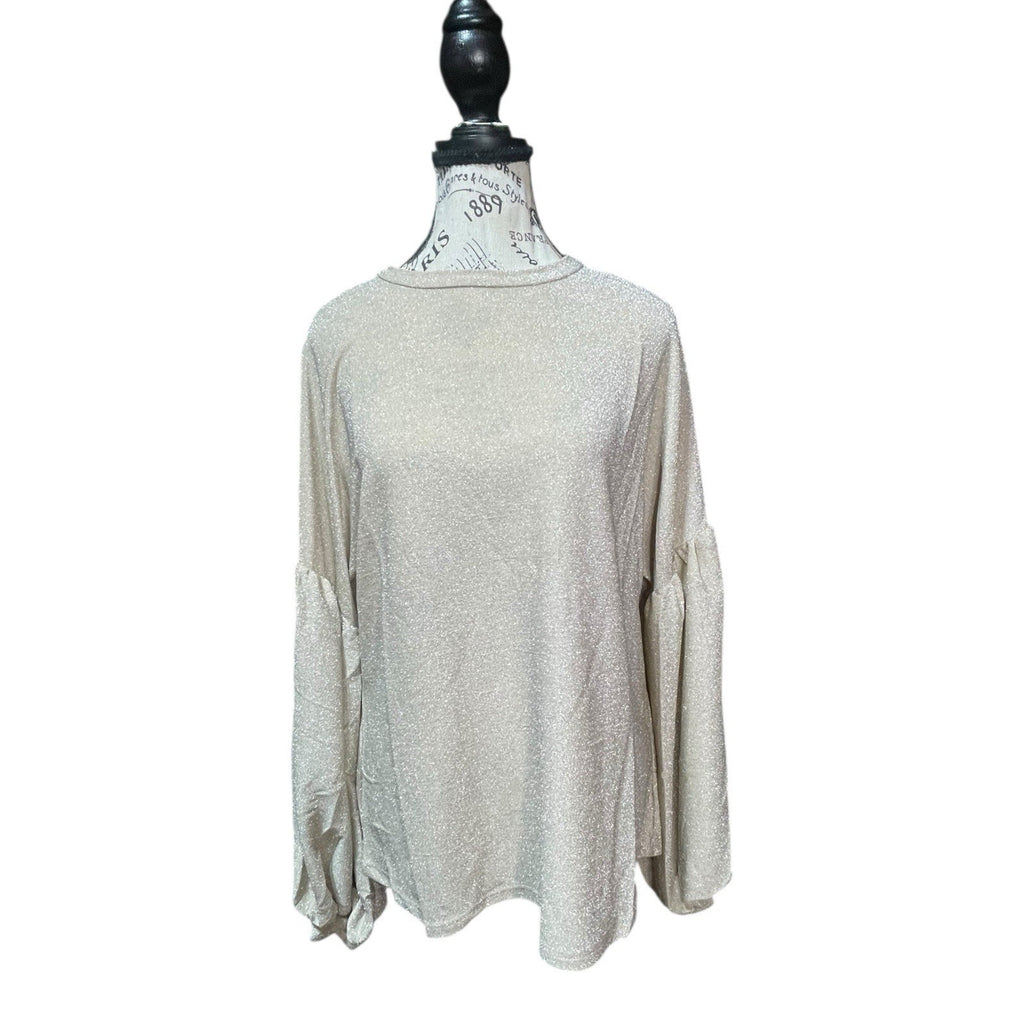 Hayden Los Angeles Size S Women’s Gold Blouse With Shimmer