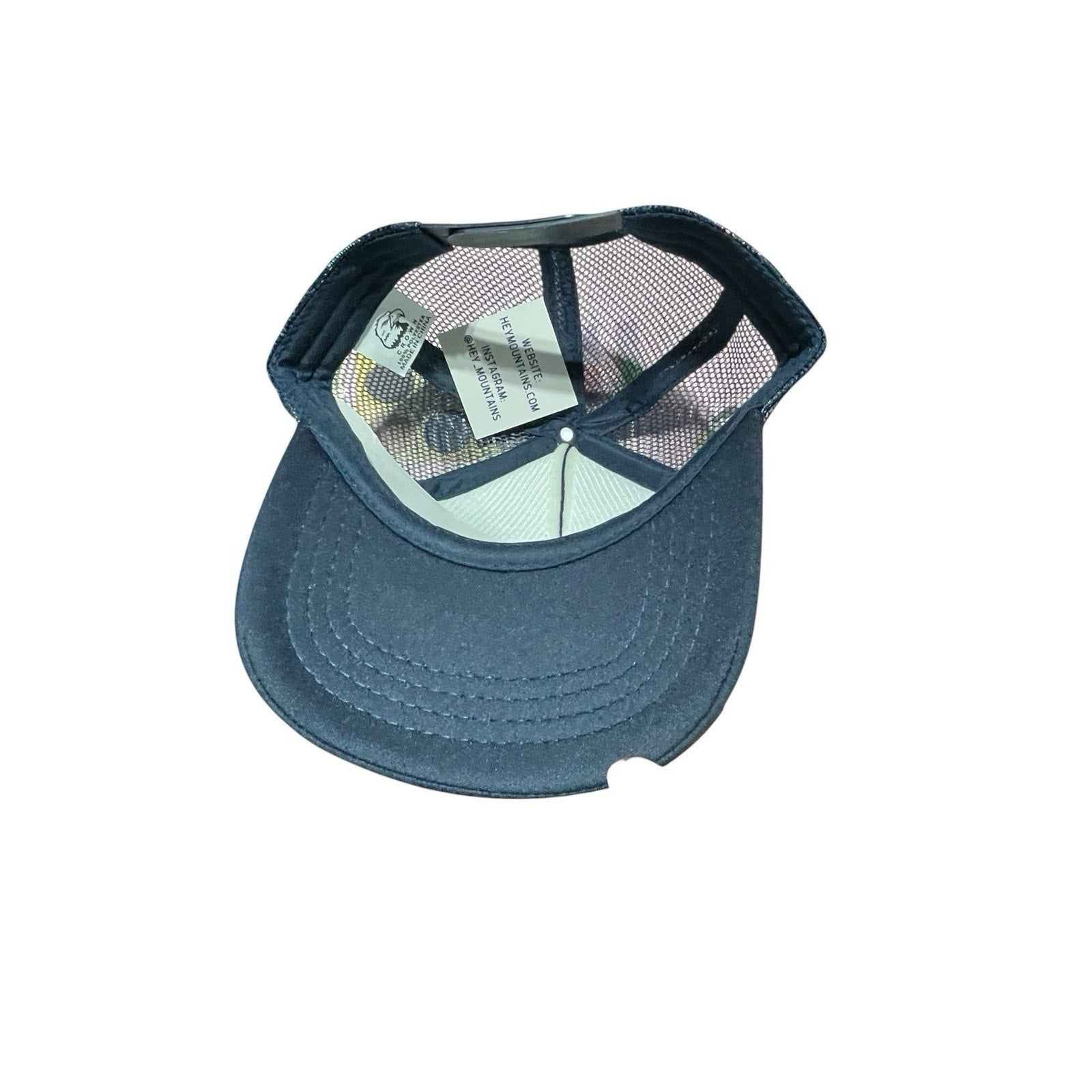 Lake Tahoe Navy Blue Mesh Snapback Hat New