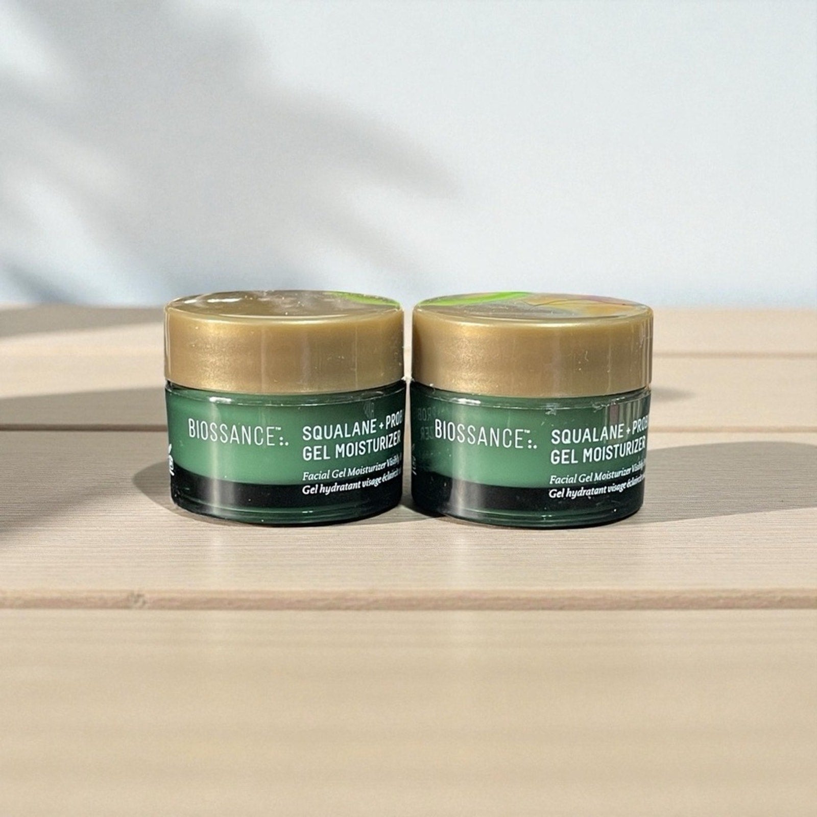 Biossance Green and Gold Gel Moisturizer Set of 2) .5 Oz