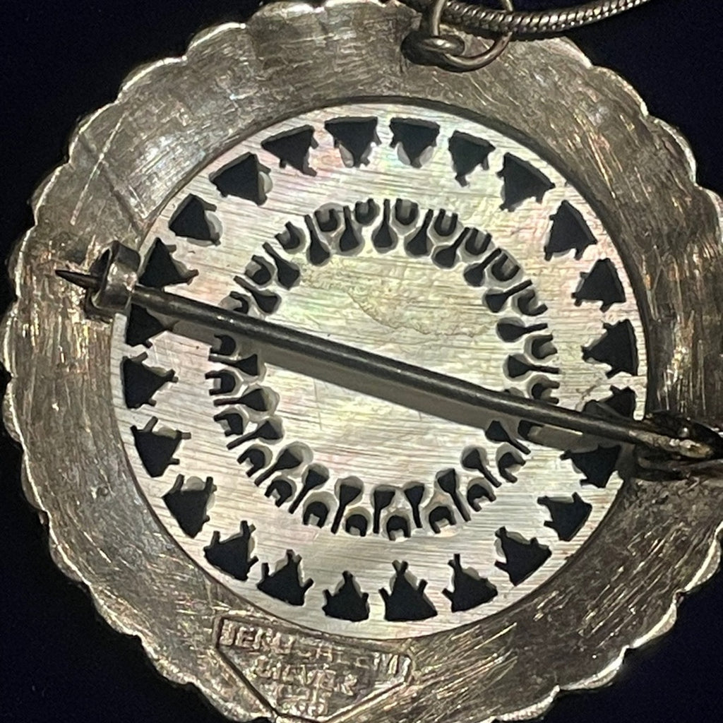 Elegant 925 Jerusalem Silver and Mother of Pearl Jewelry Set