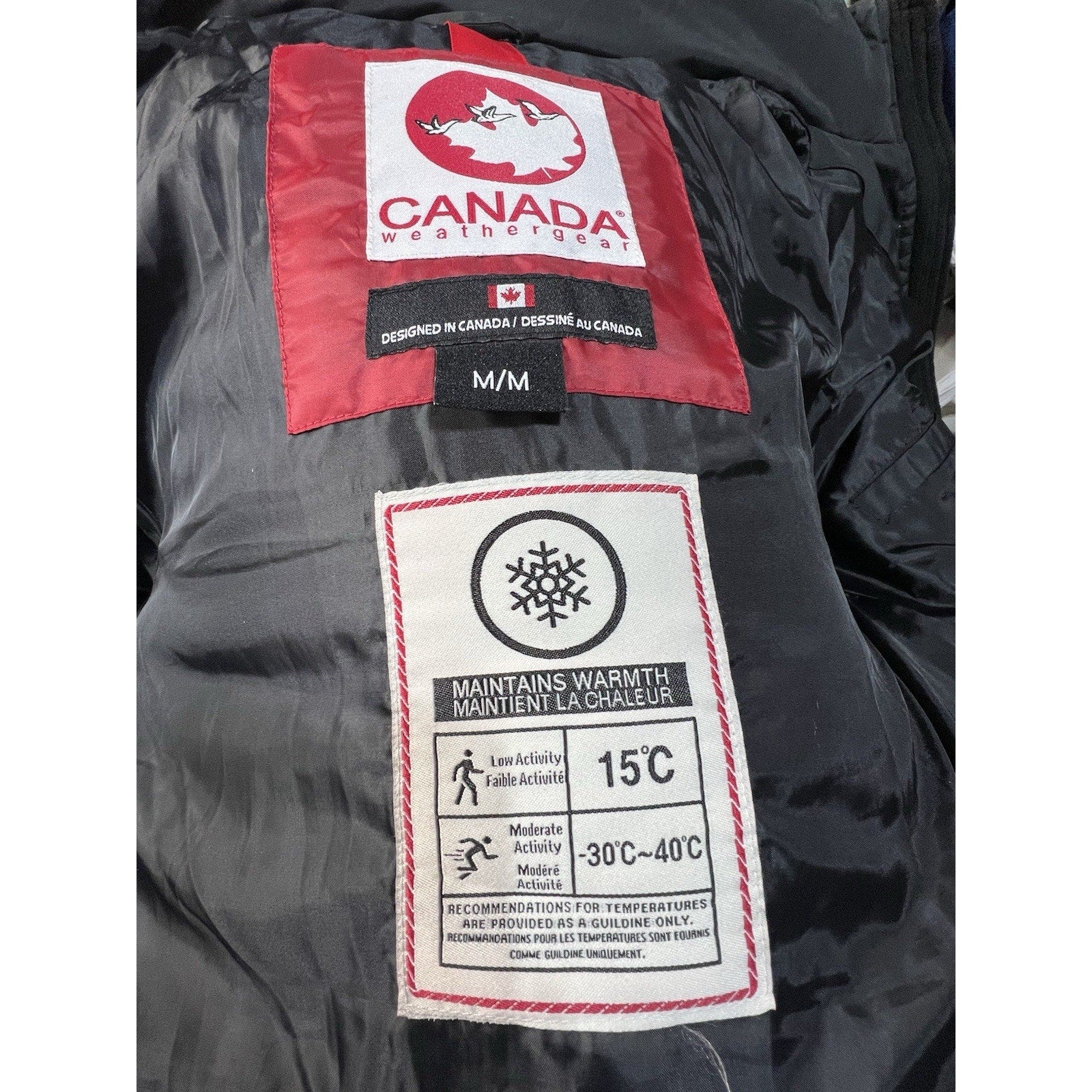 Canada Weather Gear Long Black Hooded Puffer Coat Size M NWT $400 MSRP