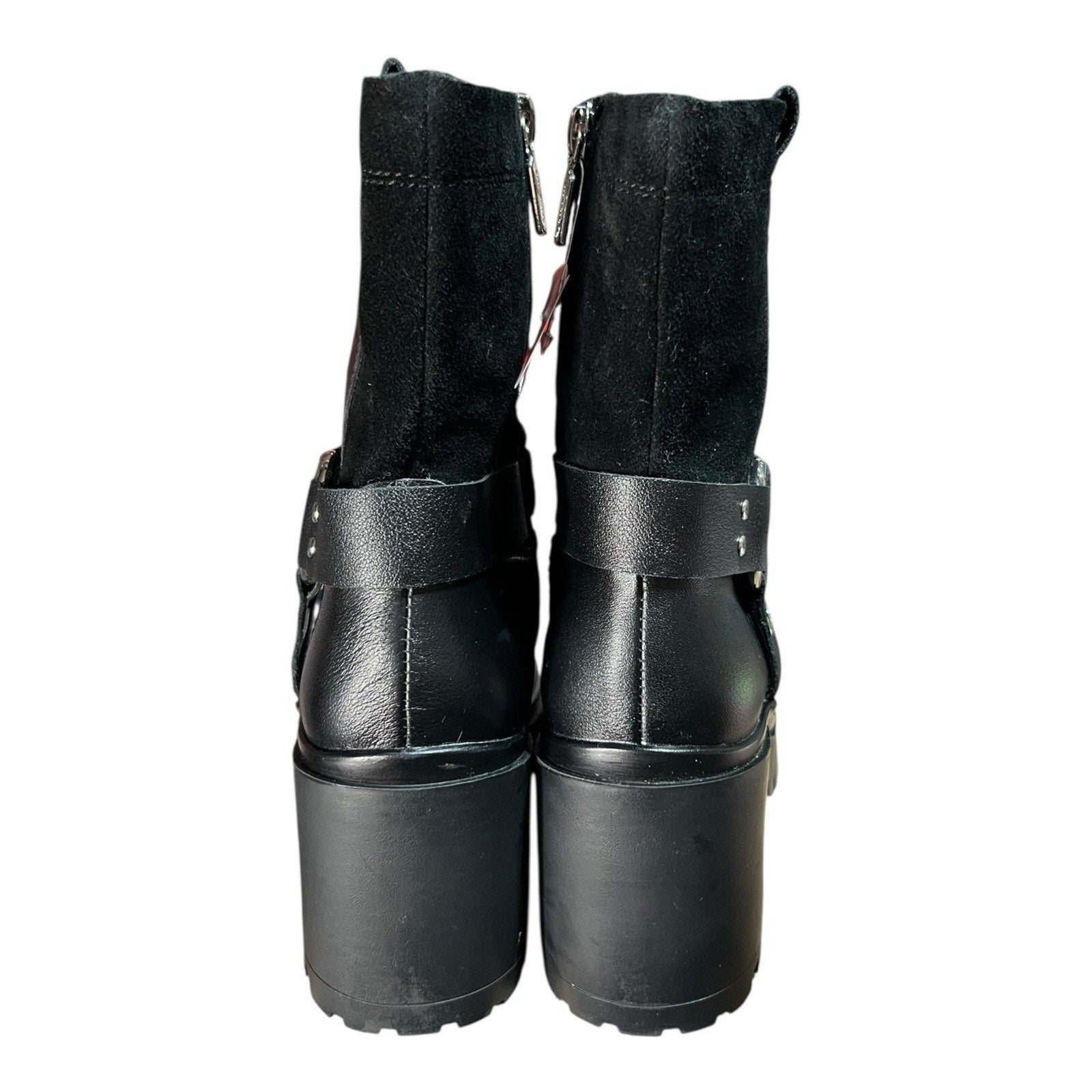 Blondo Rebel waterproof ankle boots in black leather Women’s Shoe Size 7M New