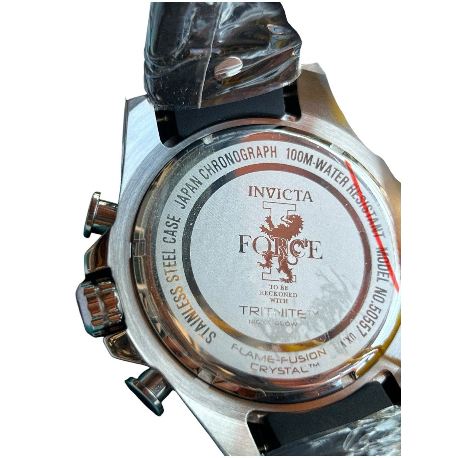 Invicta I Force Axis Men’s 50 MM Black With Blue Face Watch New