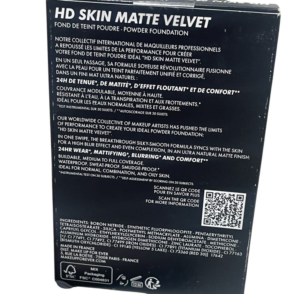 Make Up Forever Professional Paris Skin Matt Velvet Foundation Powder NIB 4R63
