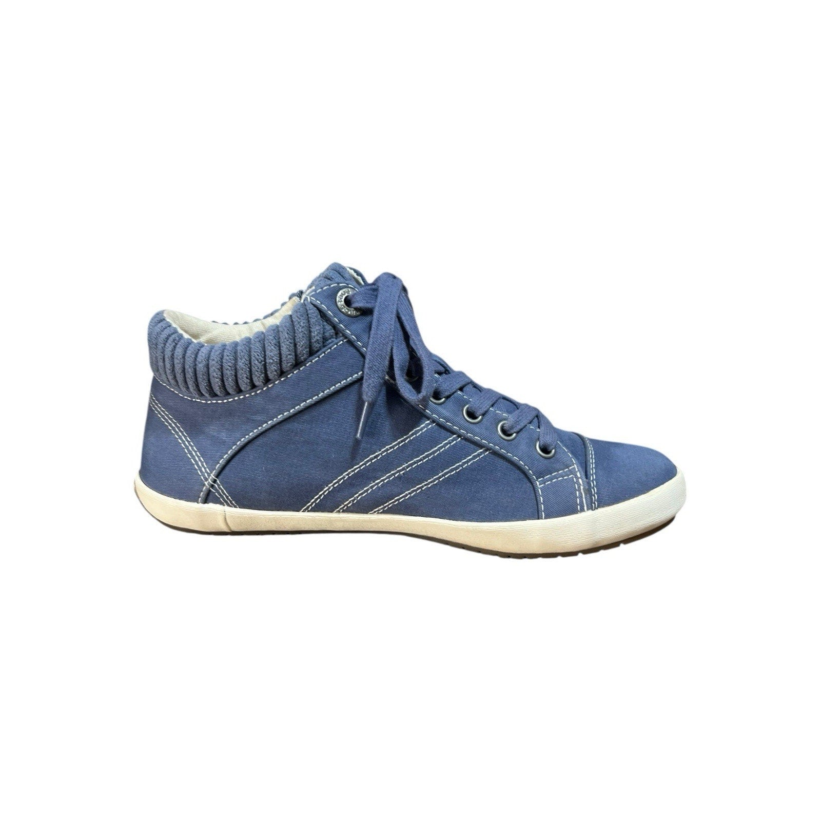 Taos Women's Startup Sneaker in Indigo Distressed Womens Shoe Size 7