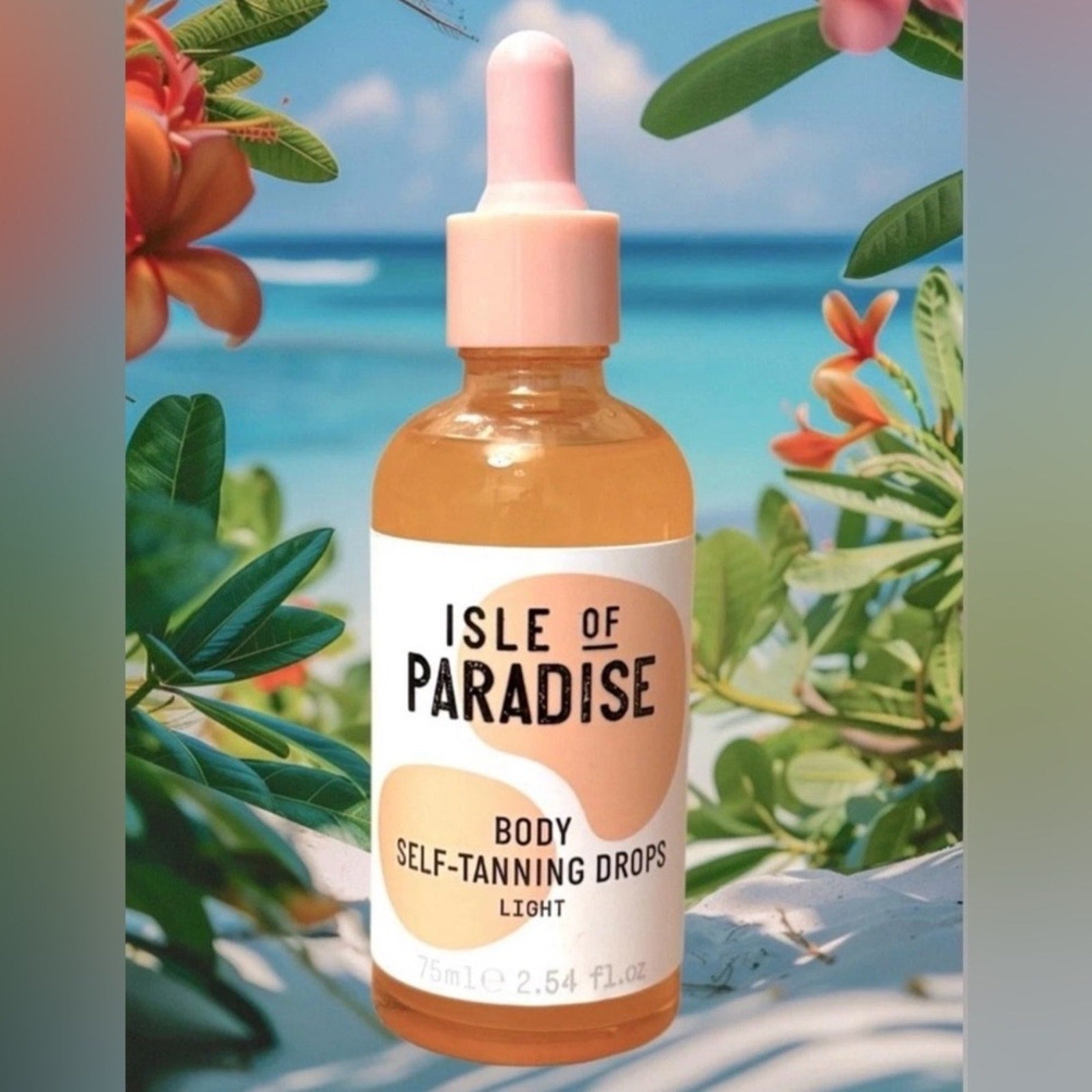Isle of Paradise Light Body Self-Tanning Drops 2.54 Oz
