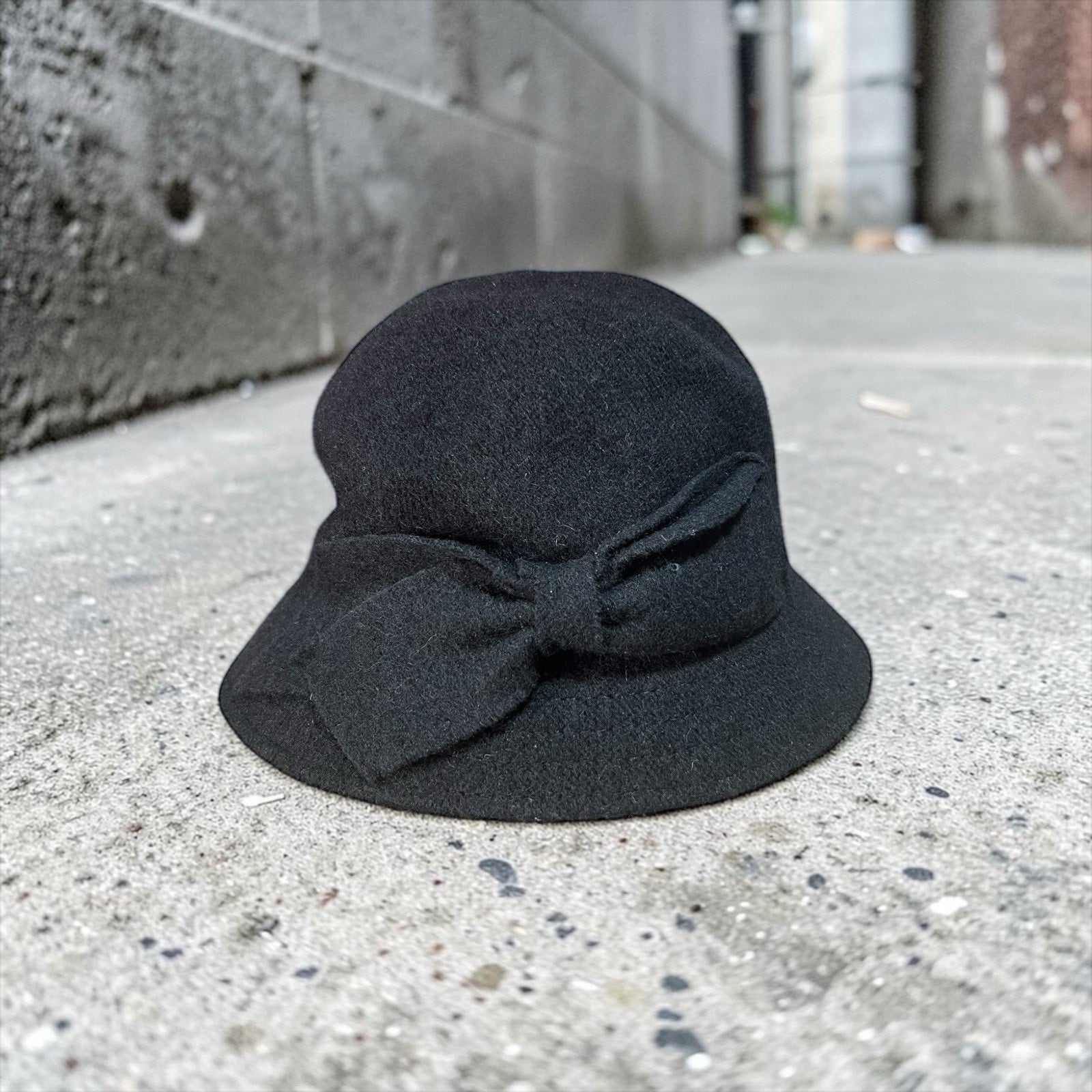 Vince Camuto Black Wool Hat New