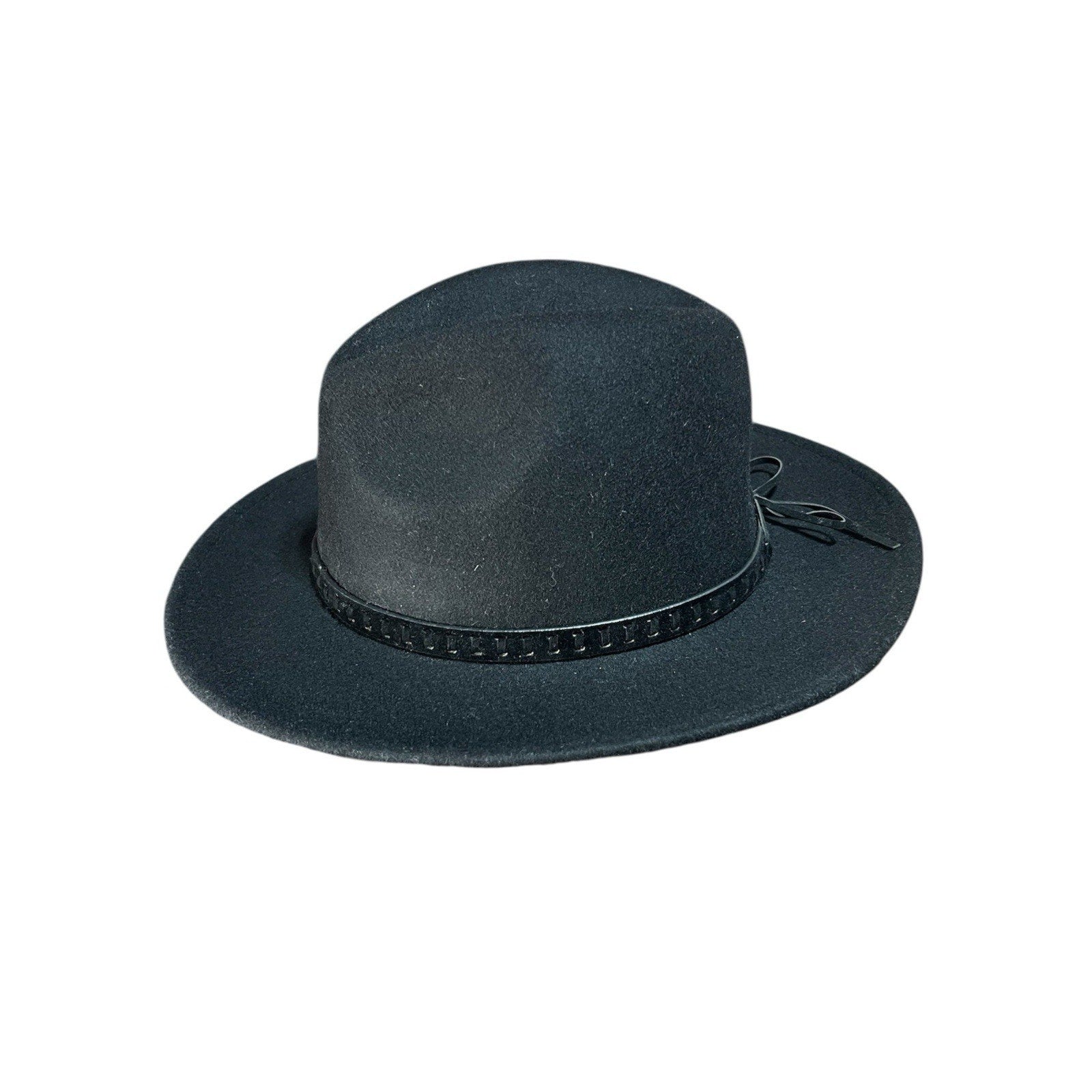 Treasure And Bond 100% Wool Black Fedora Hat NWT MSRP $49