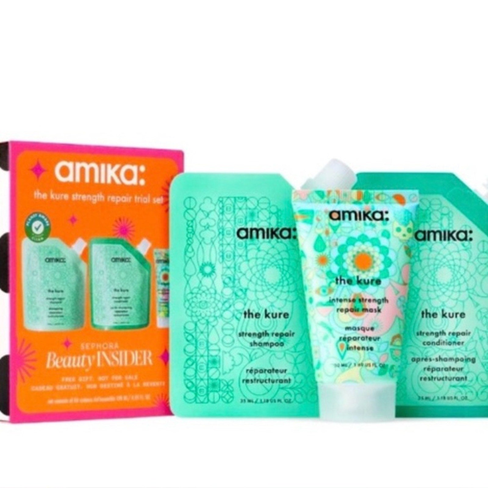 Amika The Kure Repair Set with Vibrant Packaging