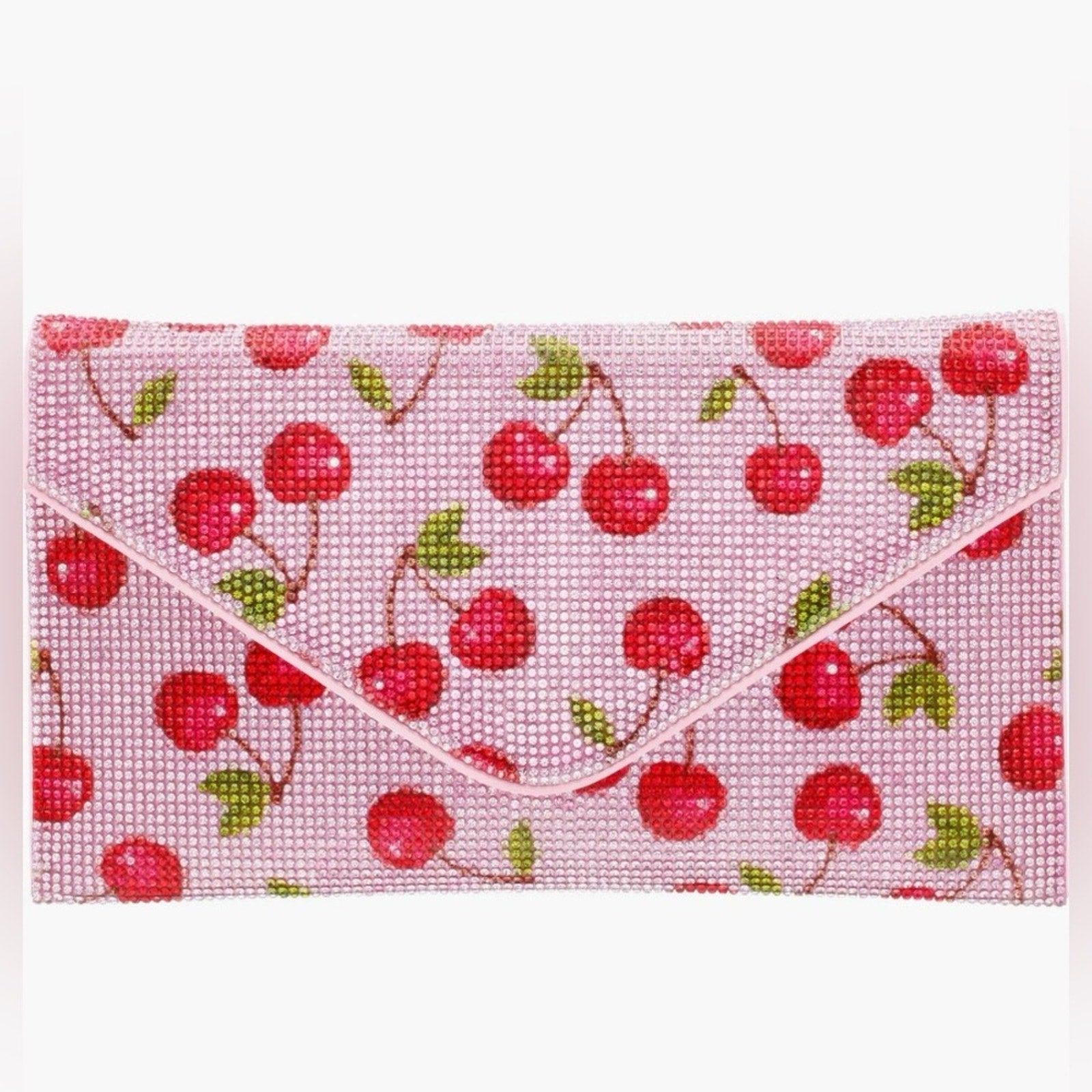 Nina Cherry Rhinestone Clutch NWT