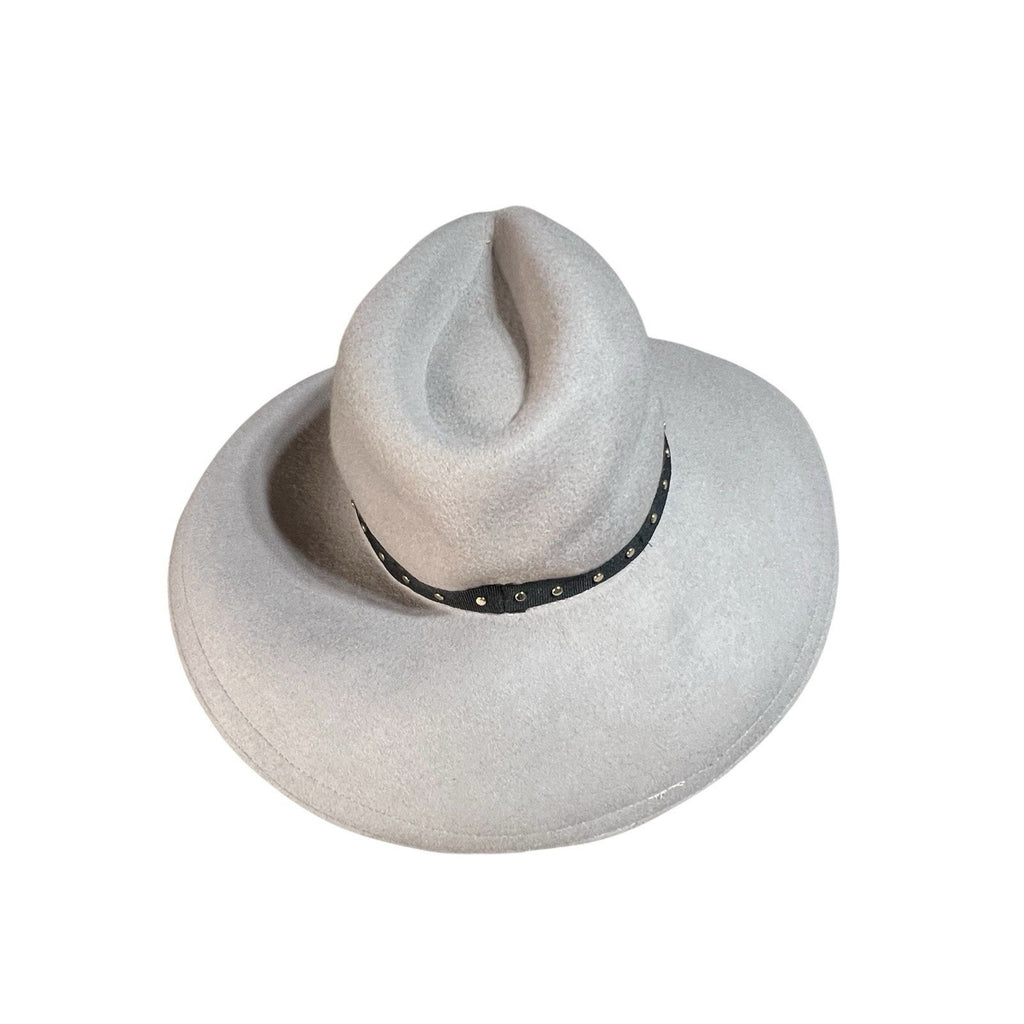 Ted Baker London Rosieyy Grey 100% Wool Felt Hat, Wide Brim NWT MSRP $95