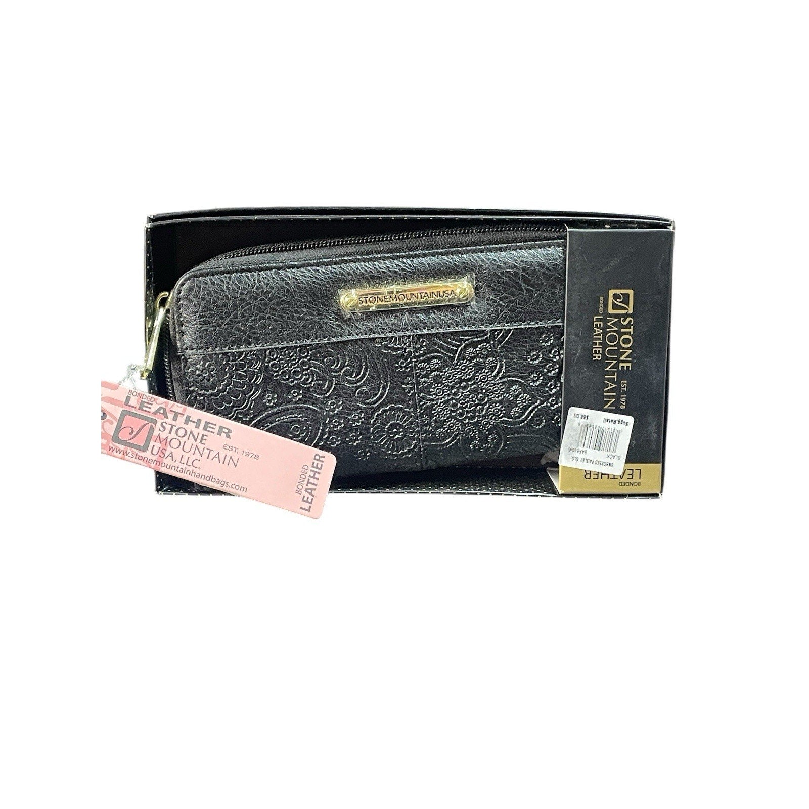 Stone Mountain PU leather Wallet NIB $68 MSRP