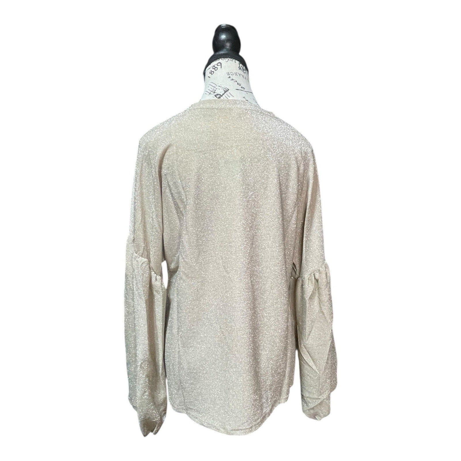 Hayden Los Angeles Size S Women’s Gold Blouse With Shimmer