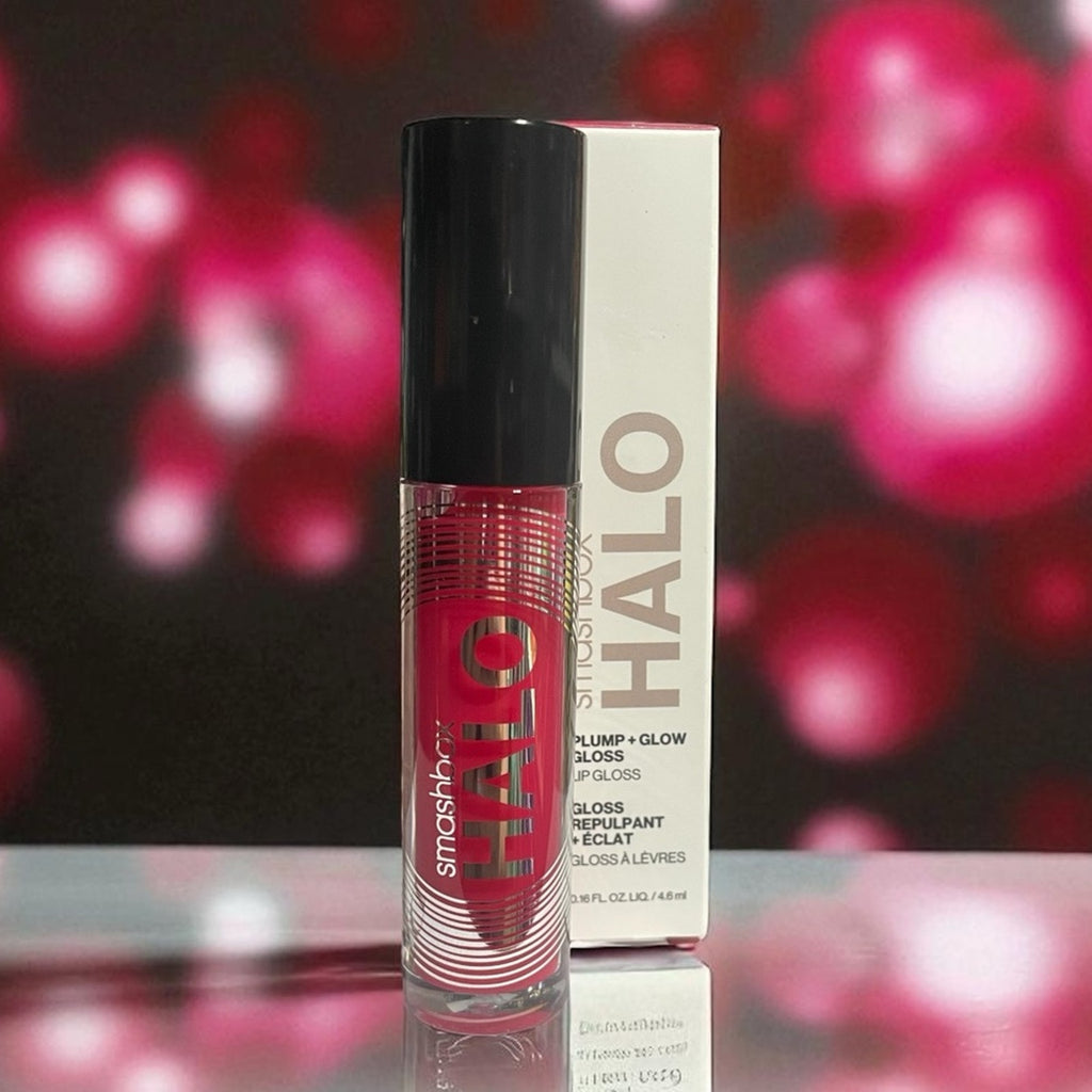 Smashbox Plump and Glow Gloss in Bold Berry Color shade Aura NIB