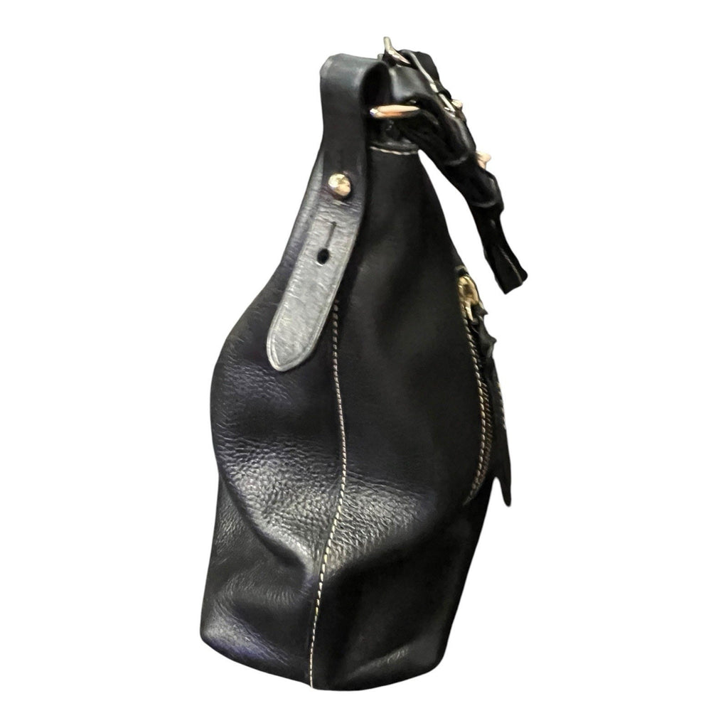 Dooney & Bourke Cooper hobo shoulder bag Black Pebbles Leather