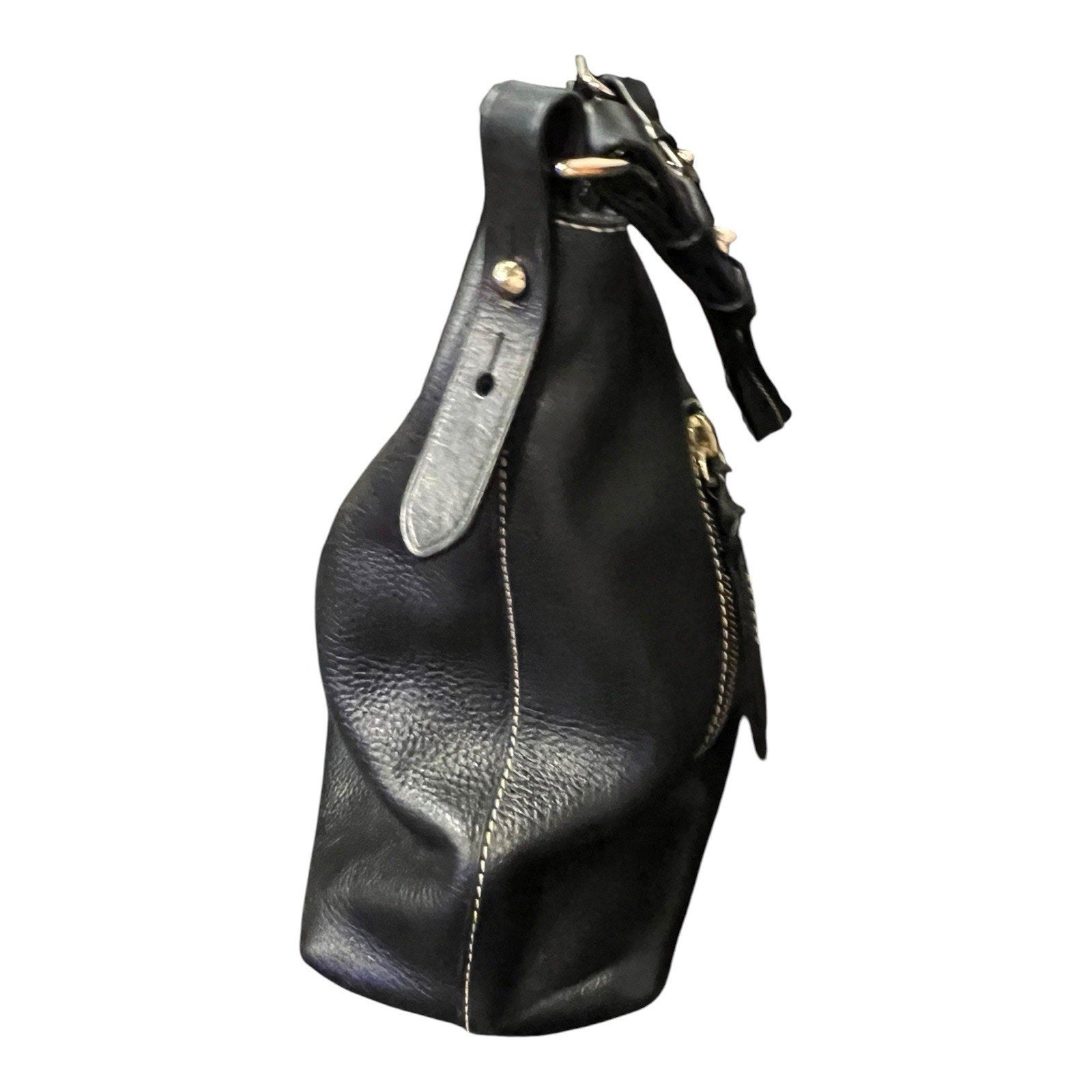 Dooney & Bourke Cooper hobo shoulder bag Black Pebbles Leather