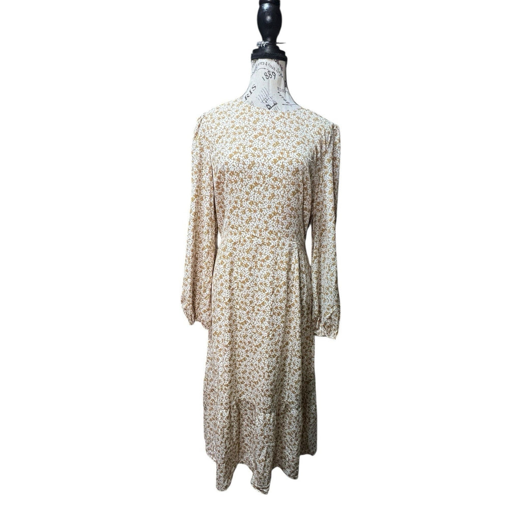 Lush Floral Midi Dress Women’s Size L