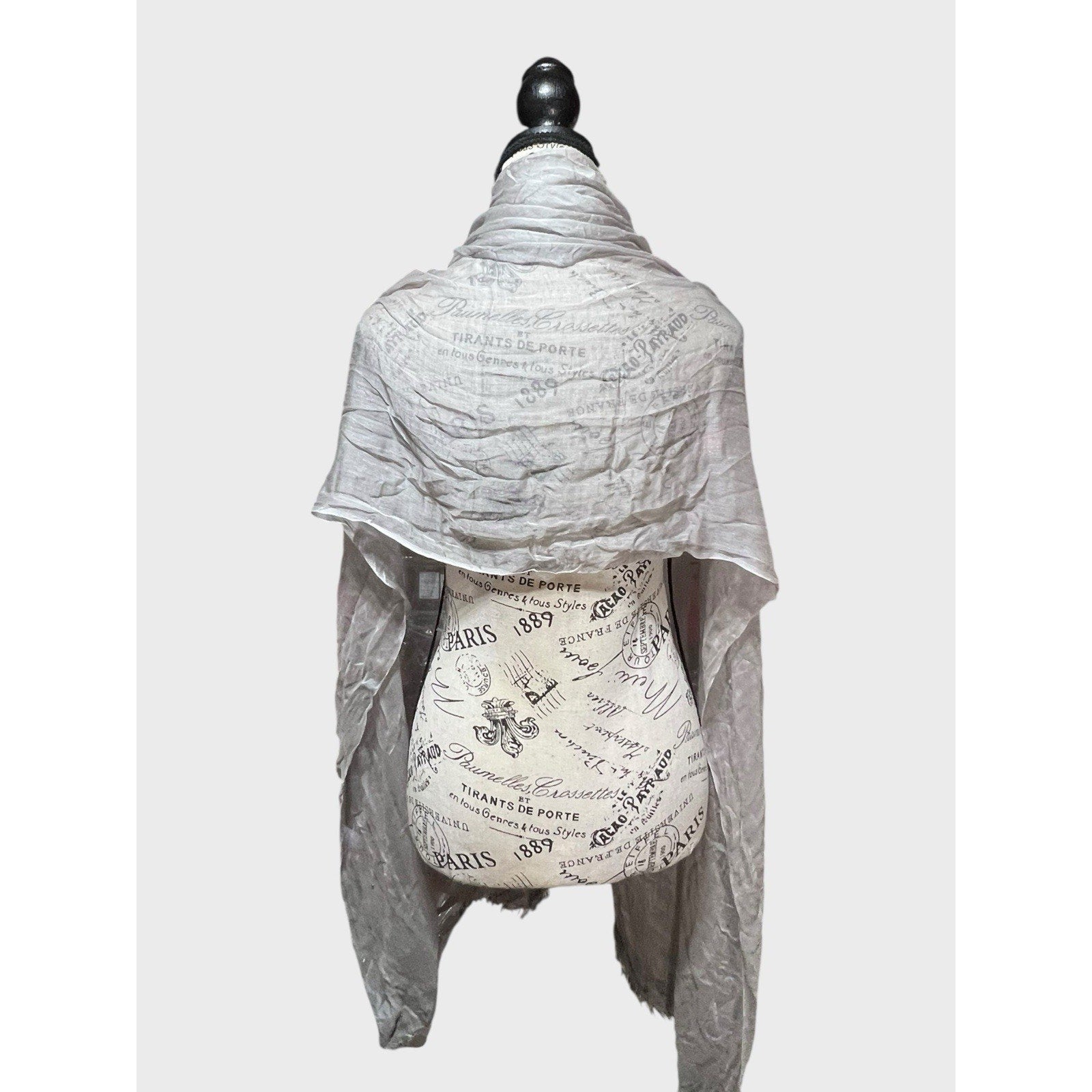 Nordstrom 30% Silk Gray Shawl/ Scarf