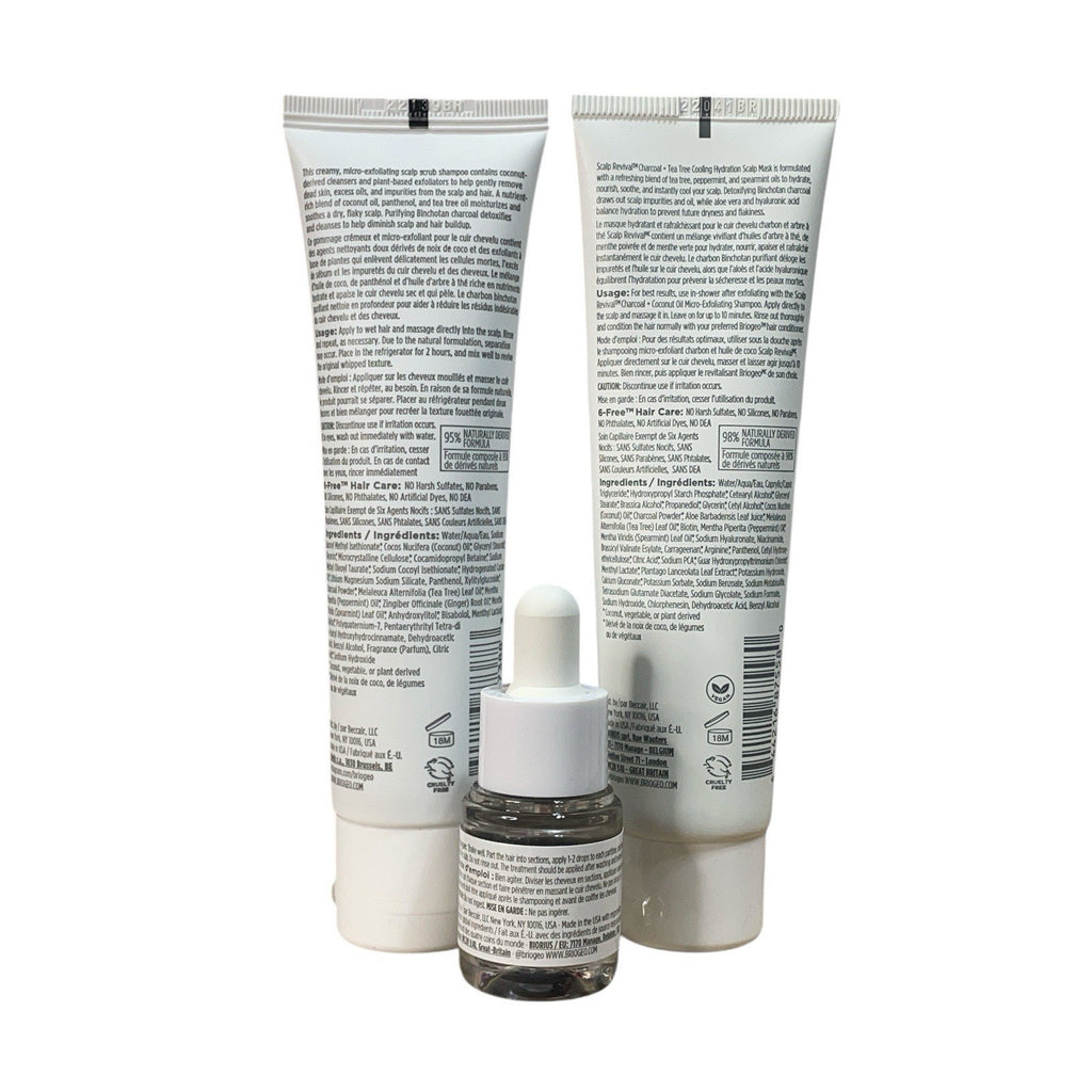 Briogeo Scalp Revival 7-Day Travel Set – 2oz + 2oz + 0.17oz – New