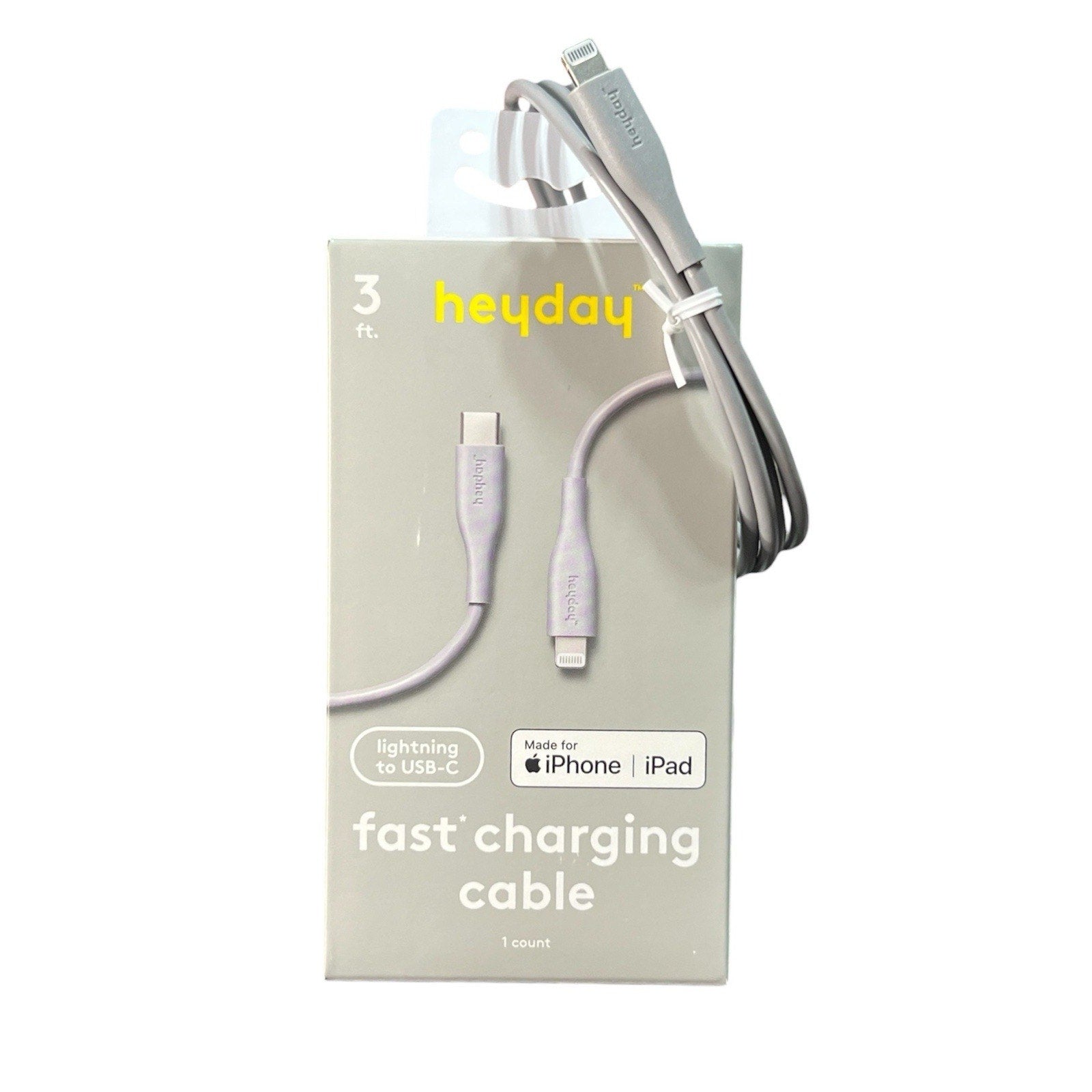 Heyday 3 Ft iPhone iPad Face Charging Cable NIB