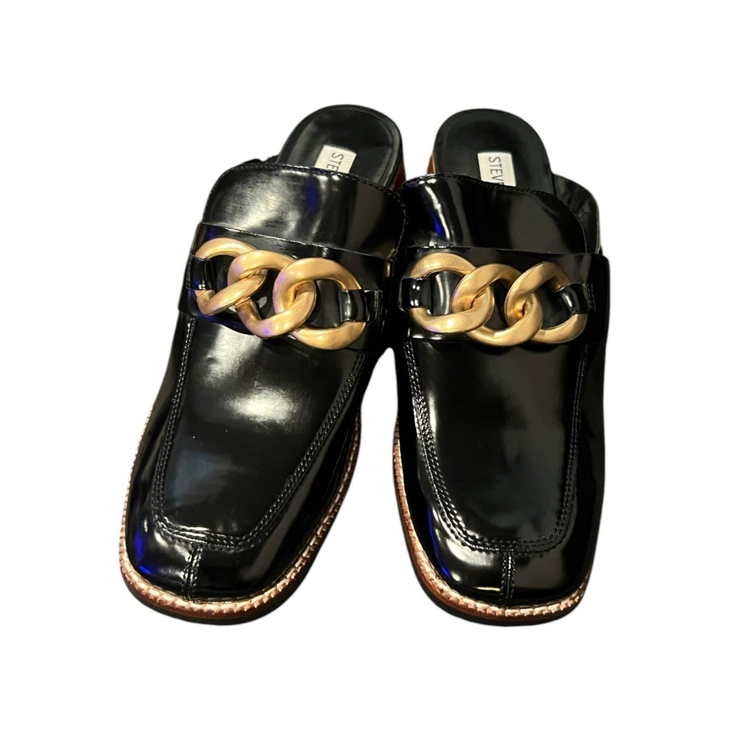 Steve Madden "Lorie" mules Black Patent Women’s Size 8M