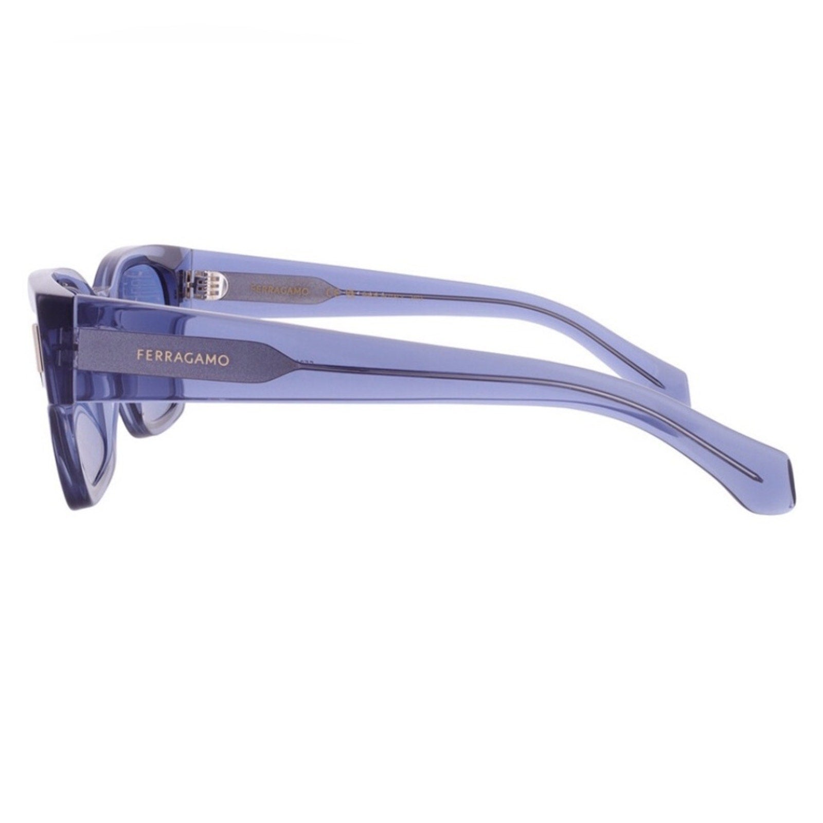 Salvatore Ferragamo Translucent Blue Sunglasses NWT MSRP $350