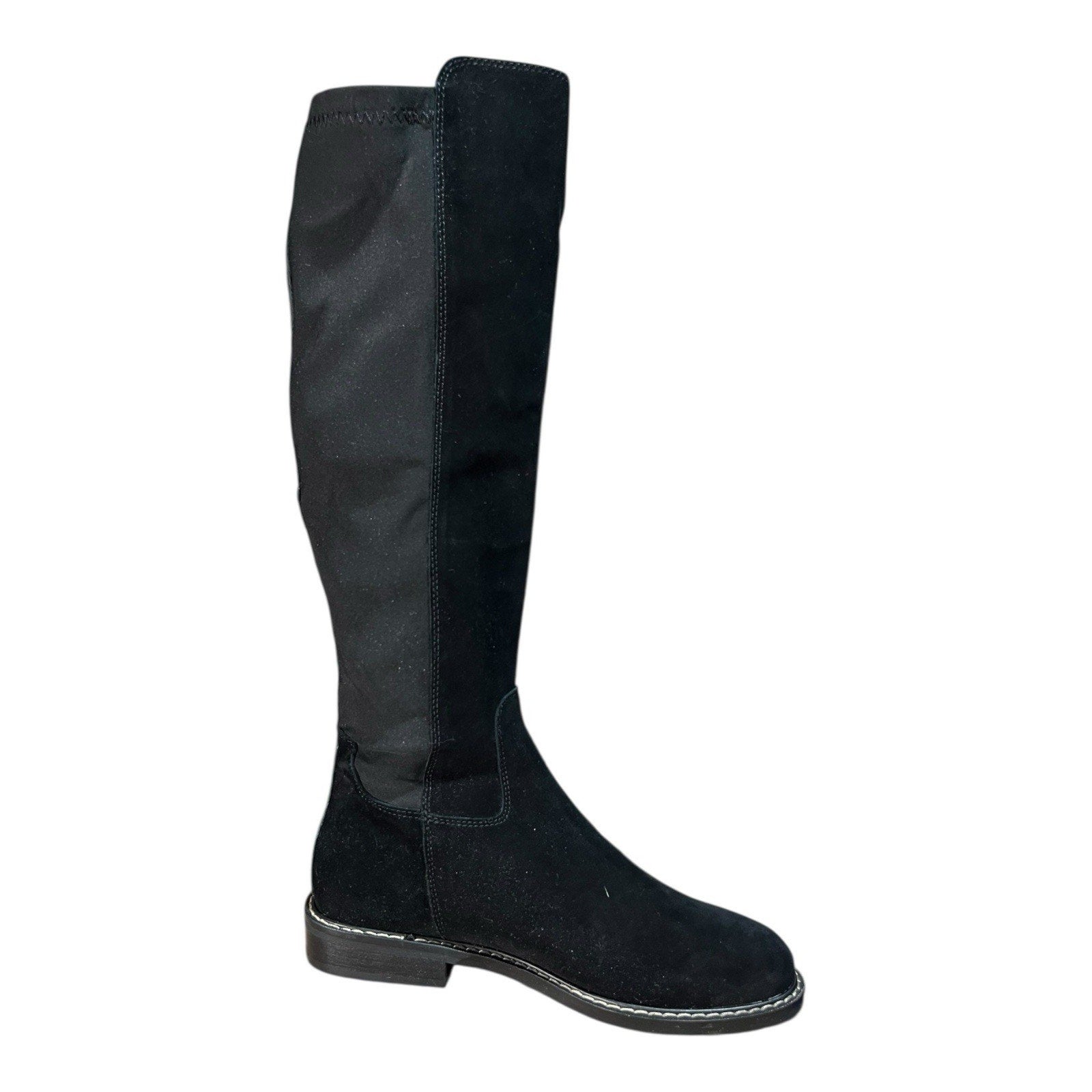 Donald Pliner Isla calf suede knee-high fashion boots in black Size 7 M