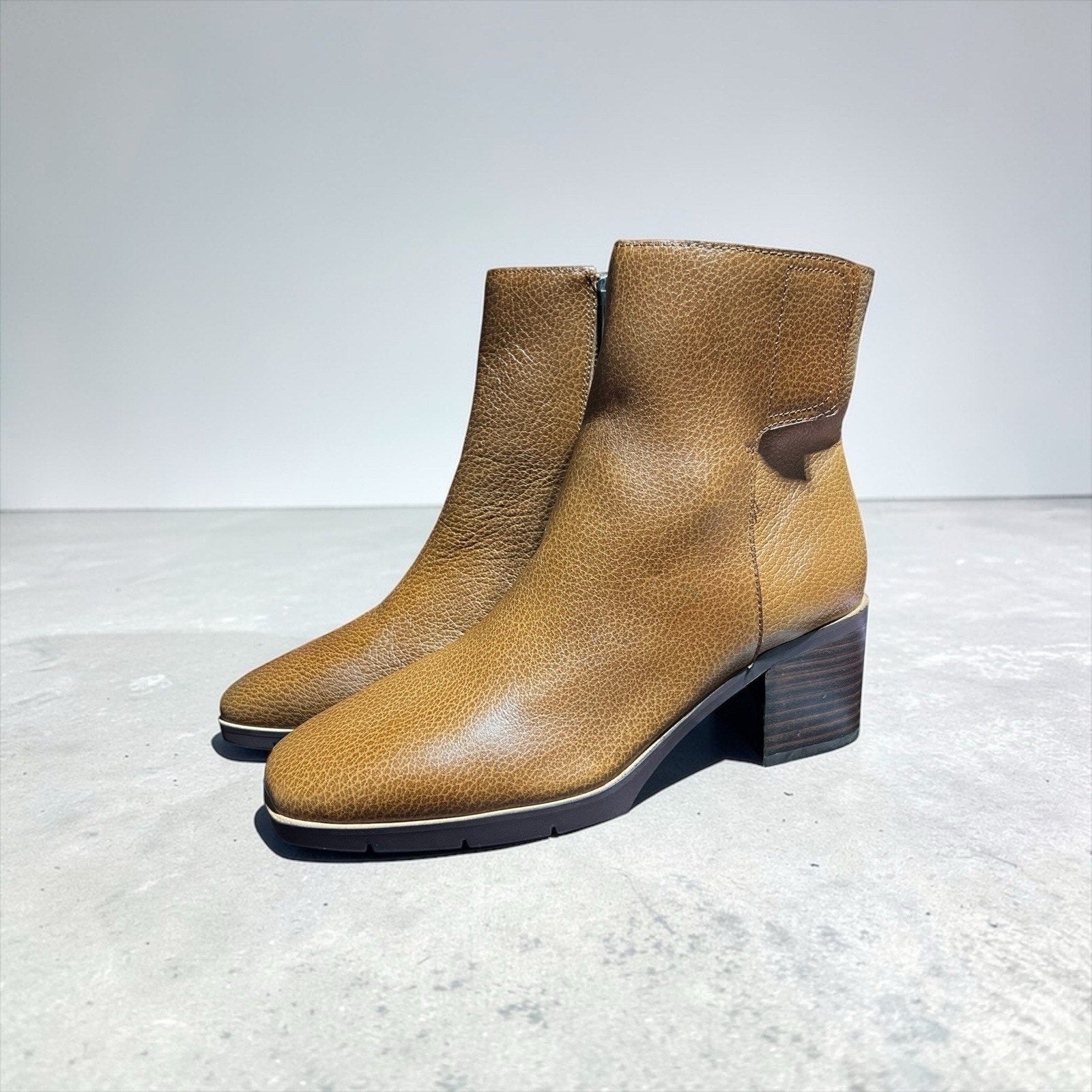 NYDJ Brown Leather Ankle Boots – Size 7.5