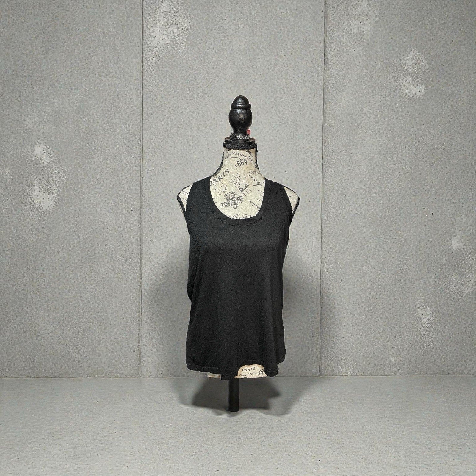Cotton Citizen Black Classic Muscle Tank Size XL New
