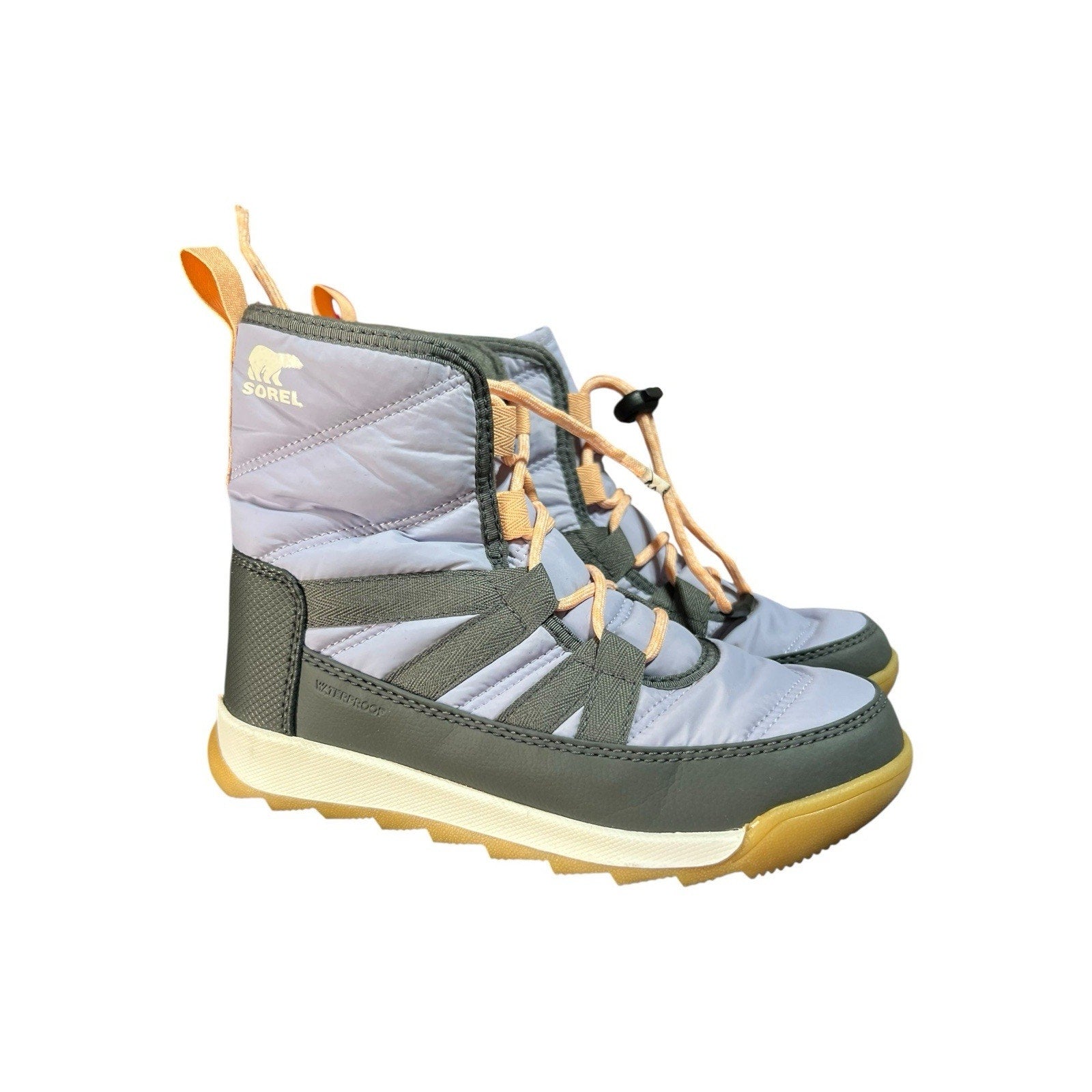Sorel Whitney Purple And Gray Insulated Boots Youth Size 2