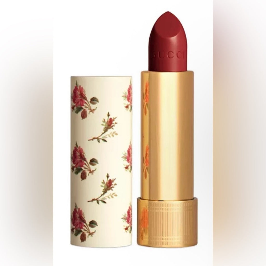 Gucci 508 Dana Amber Lipstick with Floral Design NIB